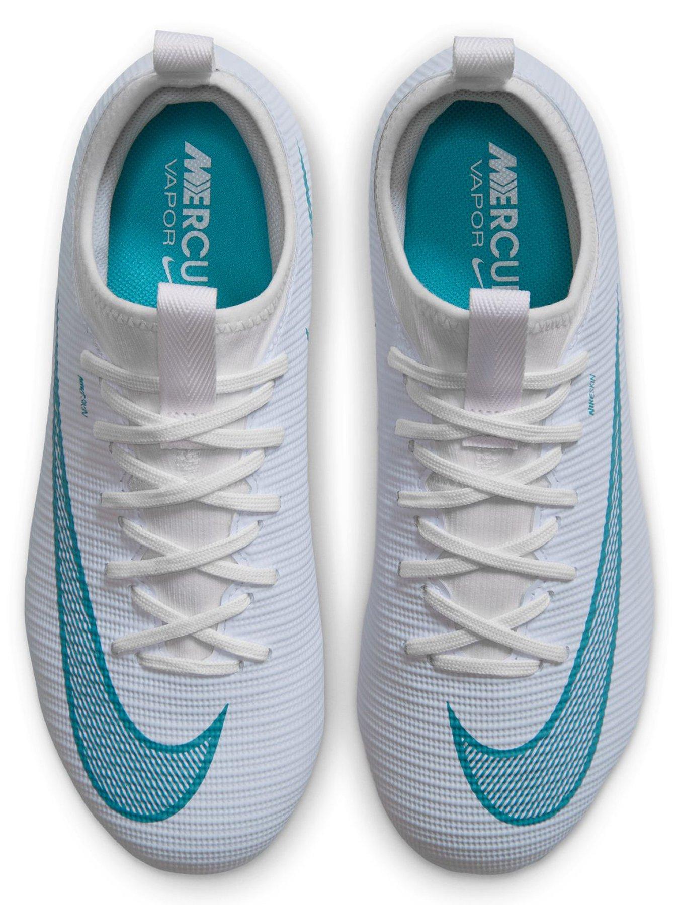 Image 4 of 7 of Nike Junior Vapor 17 Academy Firm/Multi Ground Football Boots - White/Dusty Cactus
