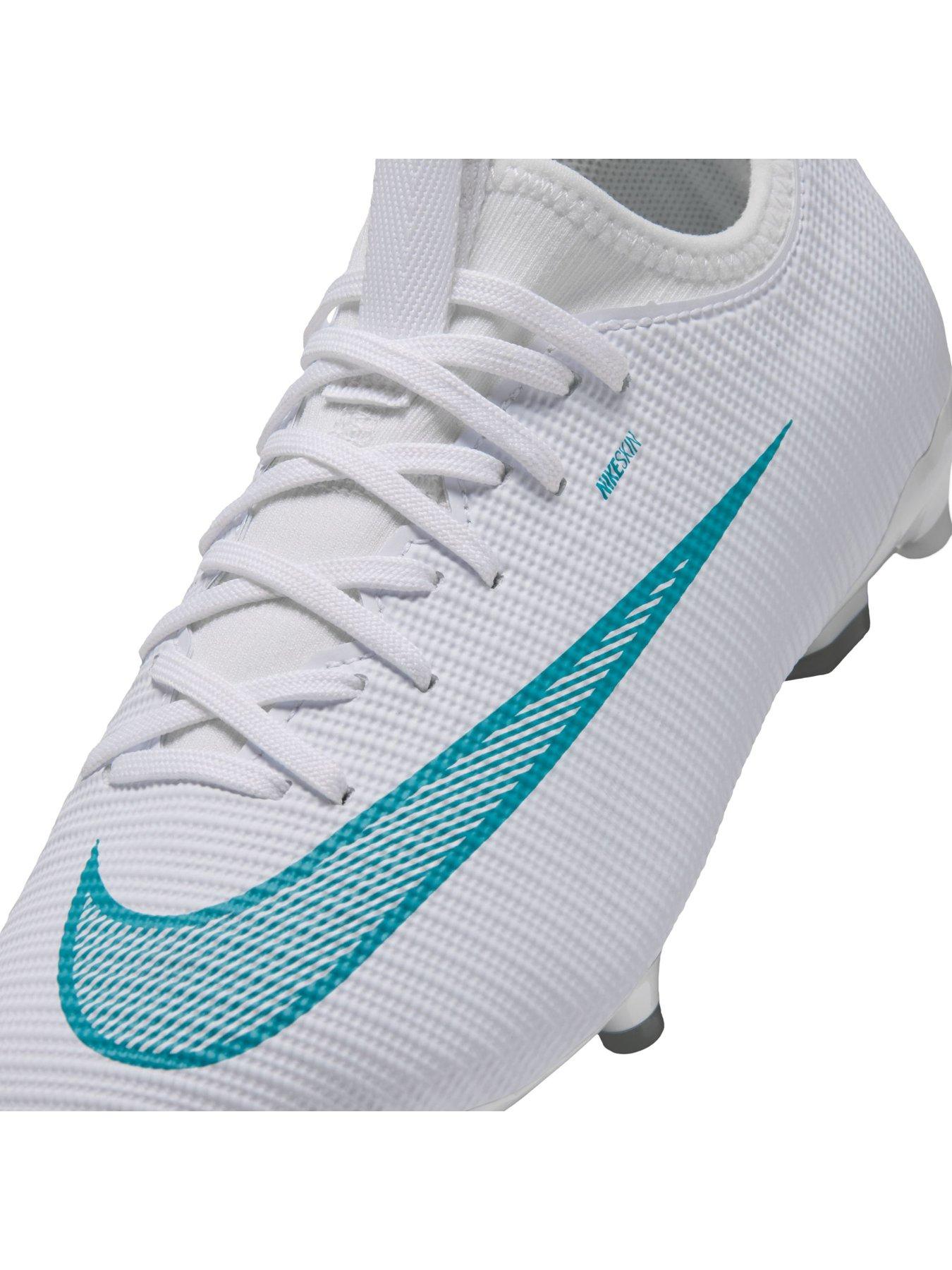 Image 6 of 7 of Nike Junior Vapor 17 Academy Firm/Multi Ground Football Boots - White/Dusty Cactus