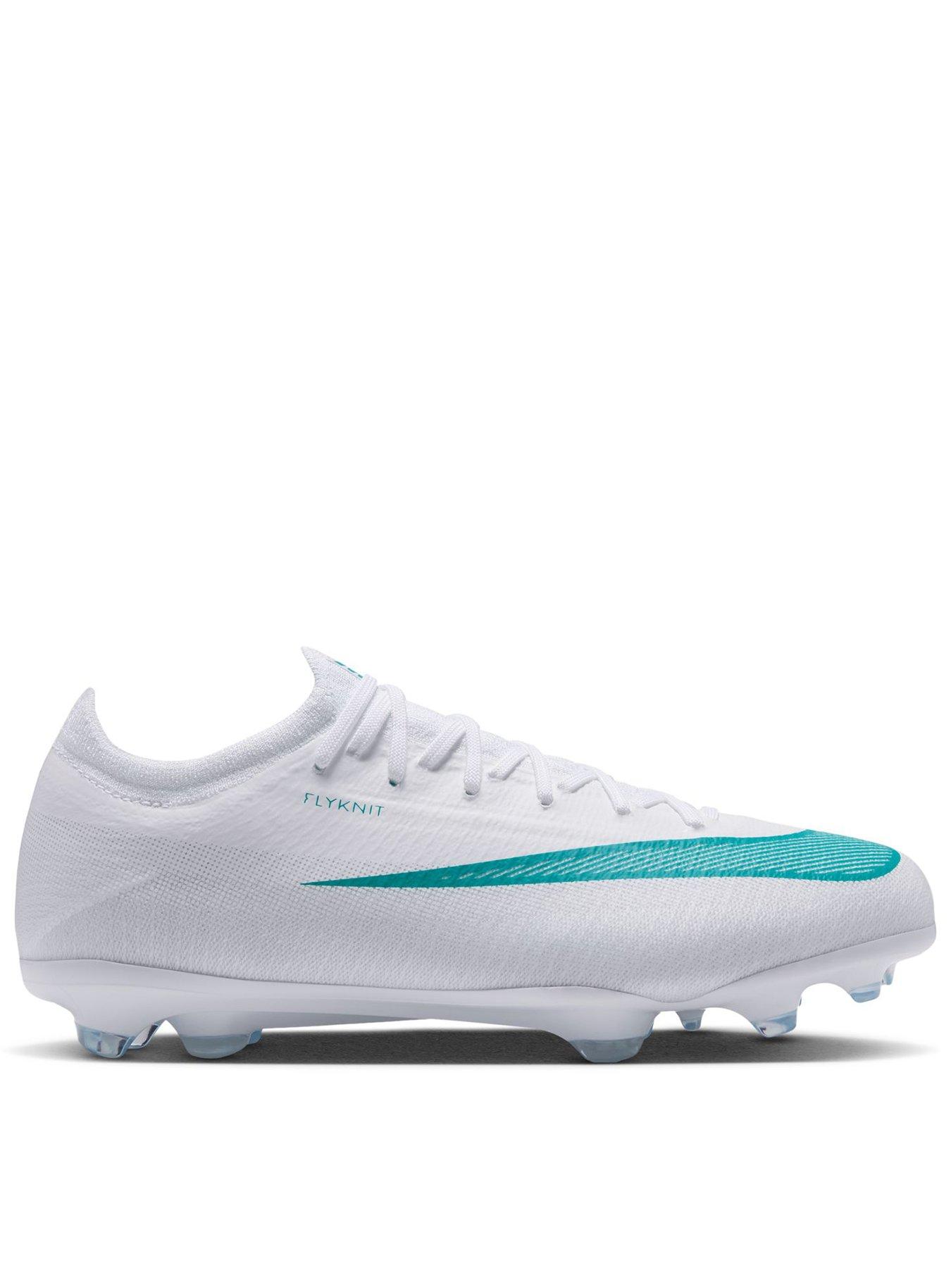 Image 1 of 7 of Nike Junior Vapor 17 Pro Firm Ground Football Boots - White/Dusty Cactus