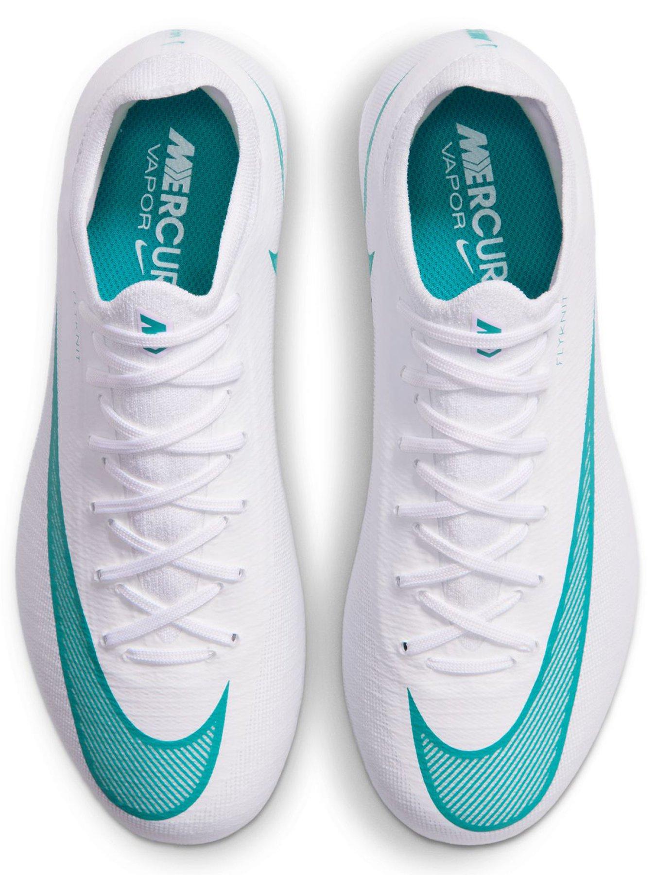 Image 4 of 7 of Nike Junior Vapor 17 Pro Firm Ground Football Boots - White/Dusty Cactus
