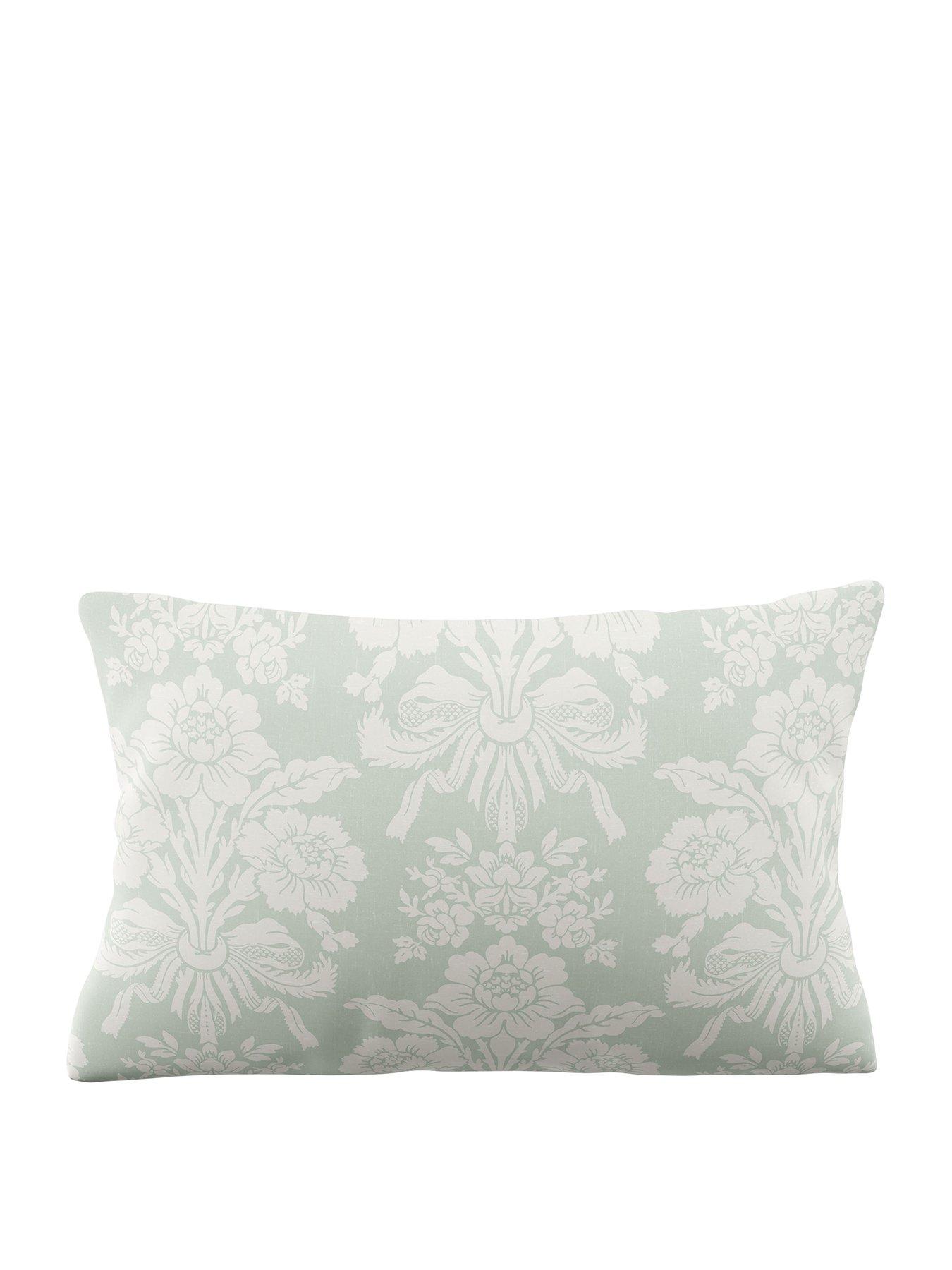 Image 2 of 3 of Laura Ashley Tatton Standard Pillowcase Pair 50x75cm Duckegg Green