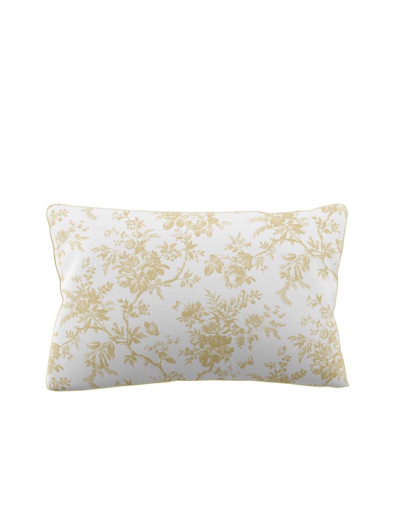 Image 3 of 7 of Laura Ashley Walled Garden 100% Cotton Quilt Set Ochre Yellow