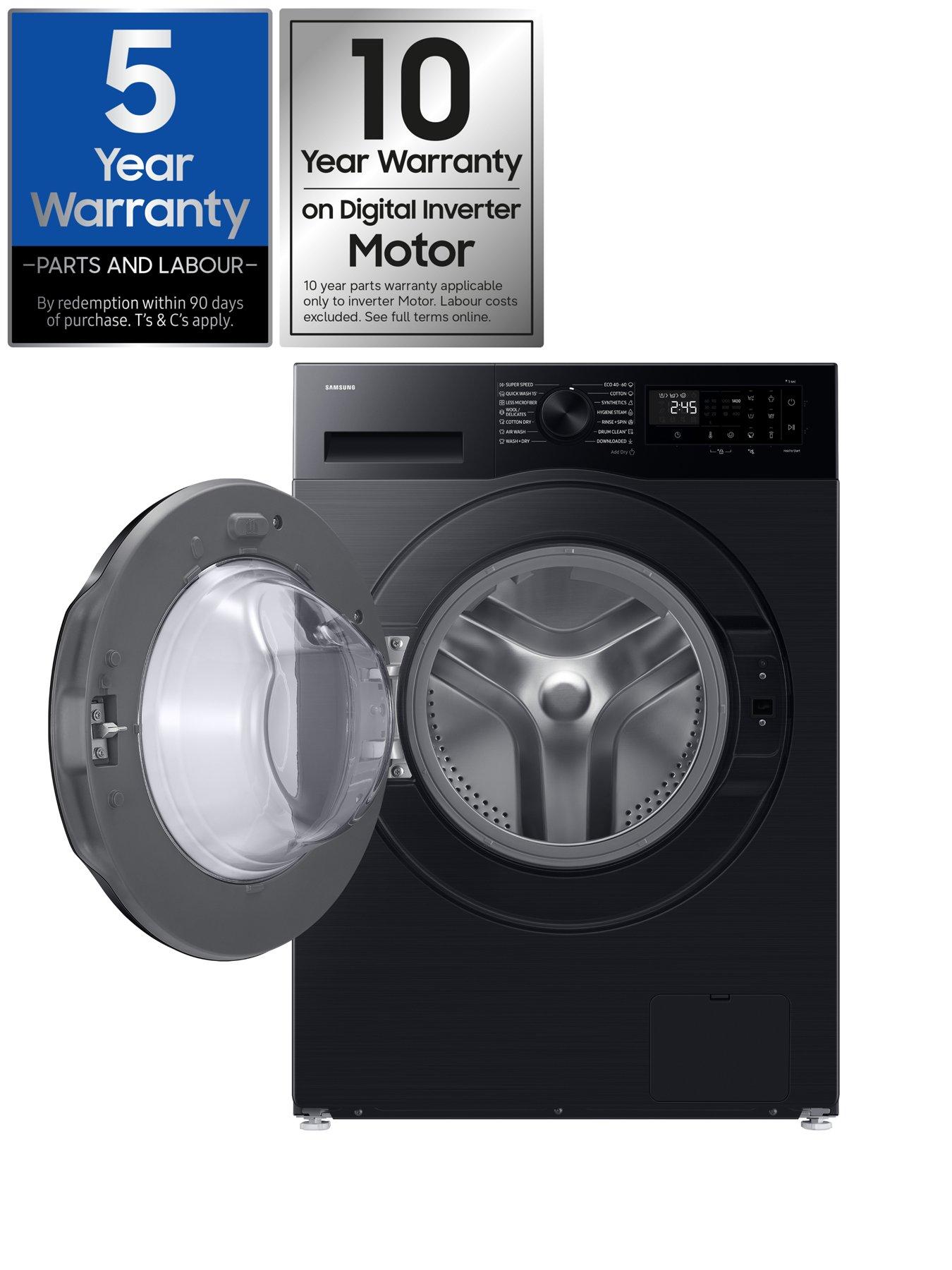 Image 2 of 7 of Samsung Series 5 AI Energy WD90HG5U34BBEU 9kg Wash, 6kg Dry, 1400rpm Spin Wifi Connected Washer Dryer - A Rated -&nbsp;Black