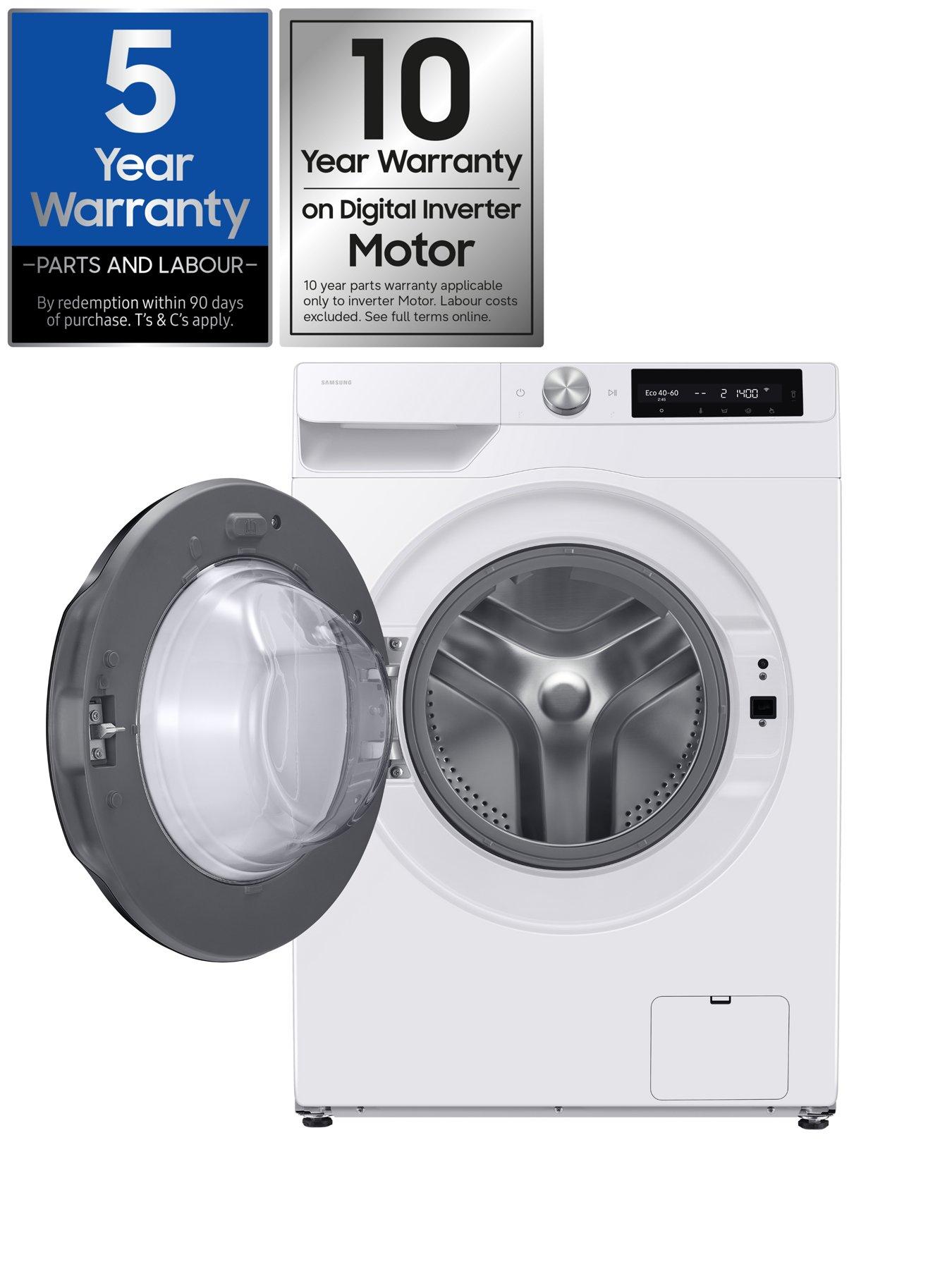 Image 2 of 7 of Samsung Series 5 AI Energy WD10HG6U34BEU1 10kg Wash, 6kg Dry, Spin 1400rpm&nbsp;Smart Washer Dryer -&nbsp;White