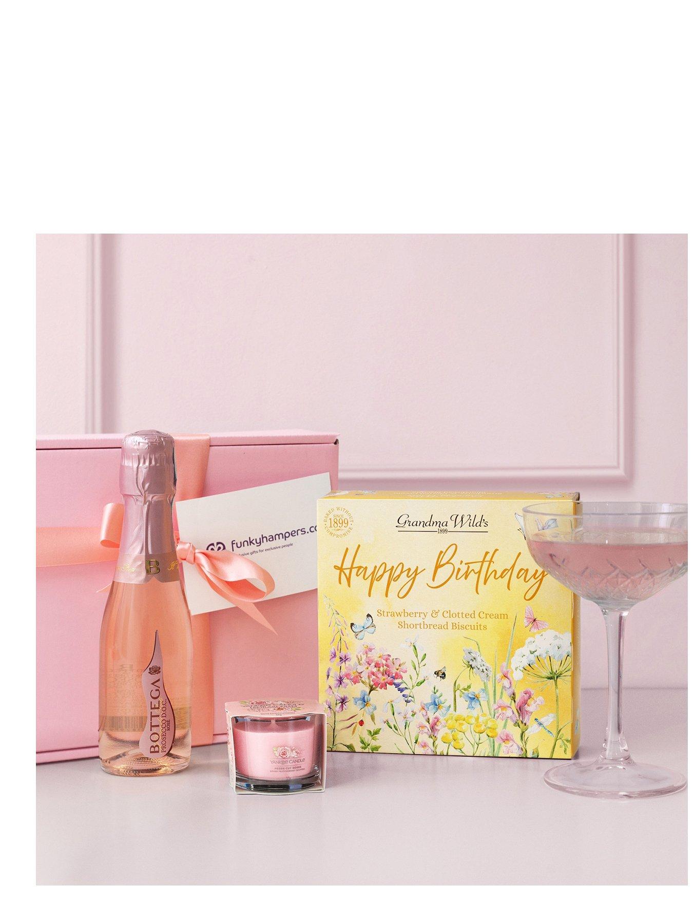 Funky Hampers Birthday Bubbles & Biscuits Gift Box