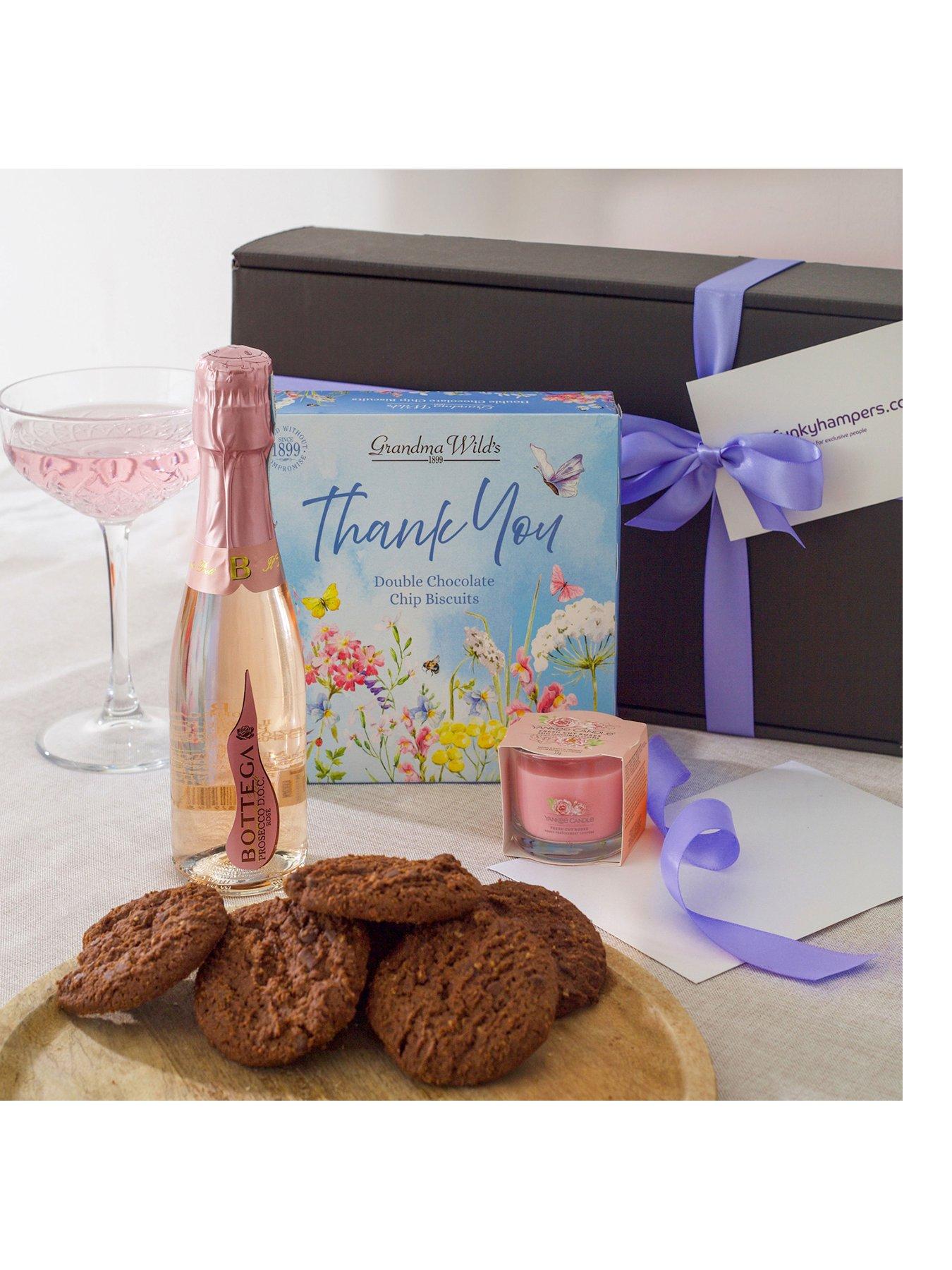 Image 1 of 3 of Funky Hampers Thank You Bubbles & Biscuits Gift Box
