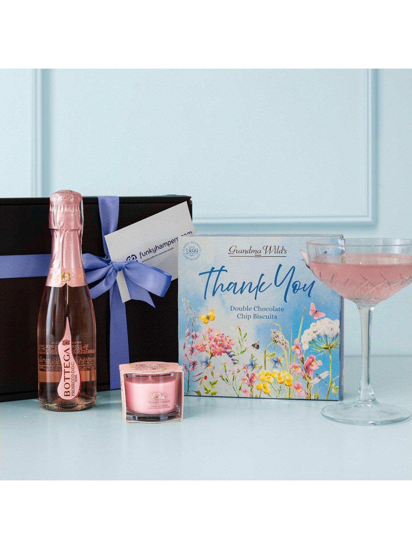 Image 2 of 3 of Funky Hampers Thank You Bubbles & Biscuits Gift Box