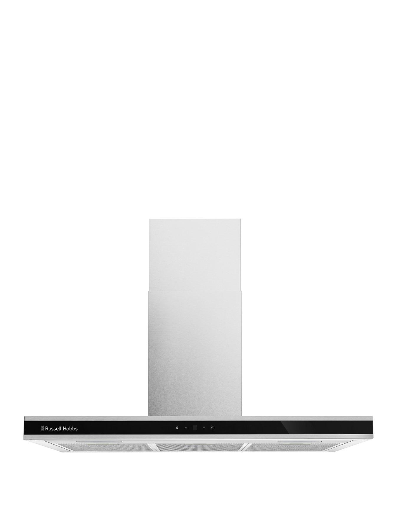Russell Hobbs RHGCH903SS 90cm T-Shaped Chimney Cooker Hood - Stainless Steel