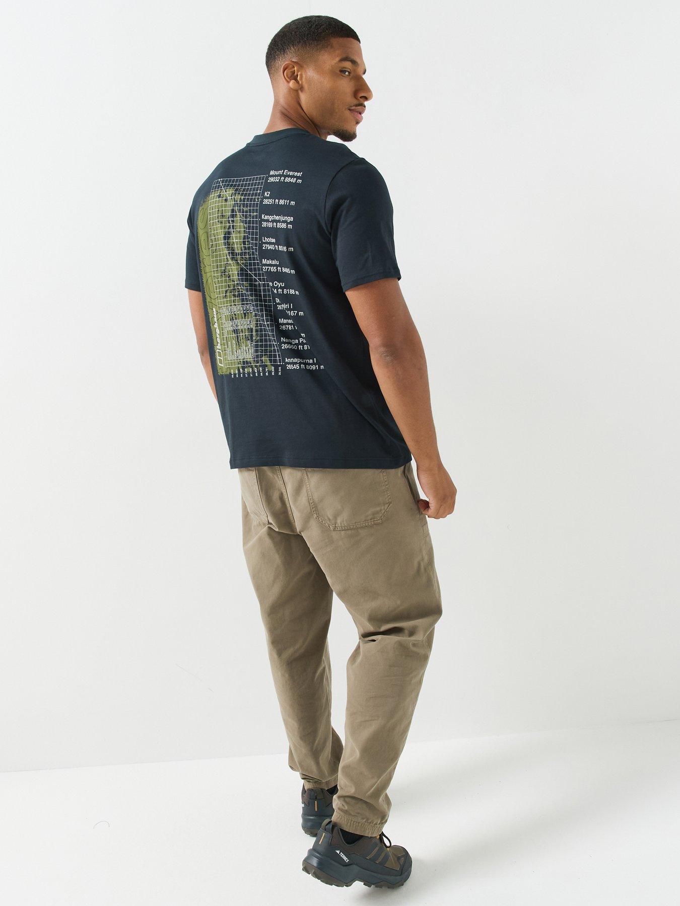Berghaus Mens Mount 10 Essential Graphic Crew Neck T-Shirt, Black, Size M, Men - Image 3