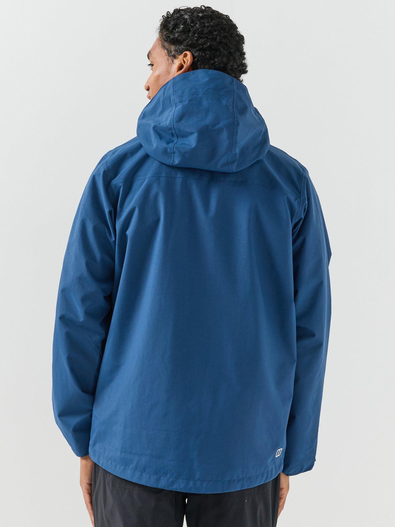 Image 2 of 6 of Berghaus Mens Hillwalker 2.0 Waterproof Hooded Side Pocket Jacket - Blue