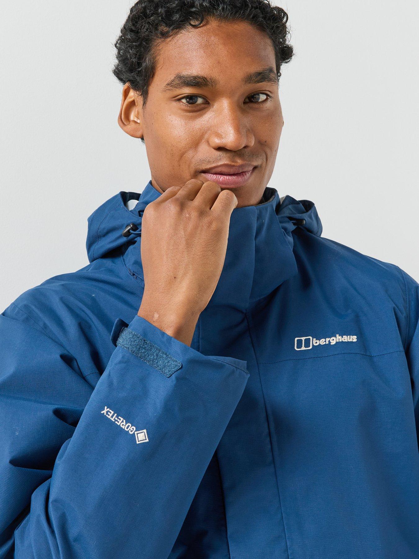 Image 4 of 6 of Berghaus Mens Hillwalker 2.0 Waterproof Hooded Side Pocket Jacket - Blue