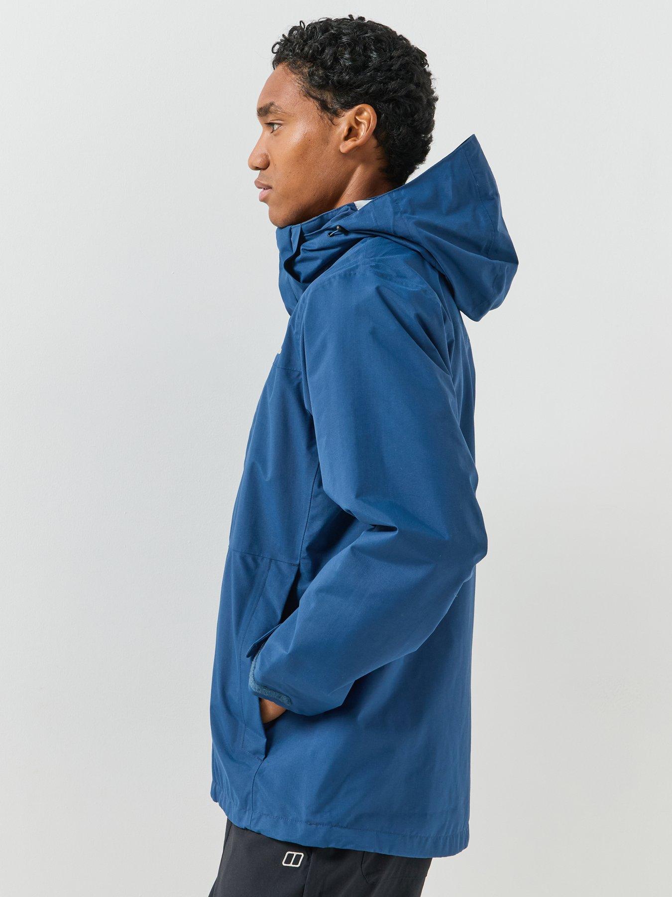 Image 6 of 6 of Berghaus Mens Hillwalker 2.0 Waterproof Hooded Side Pocket Jacket - Blue