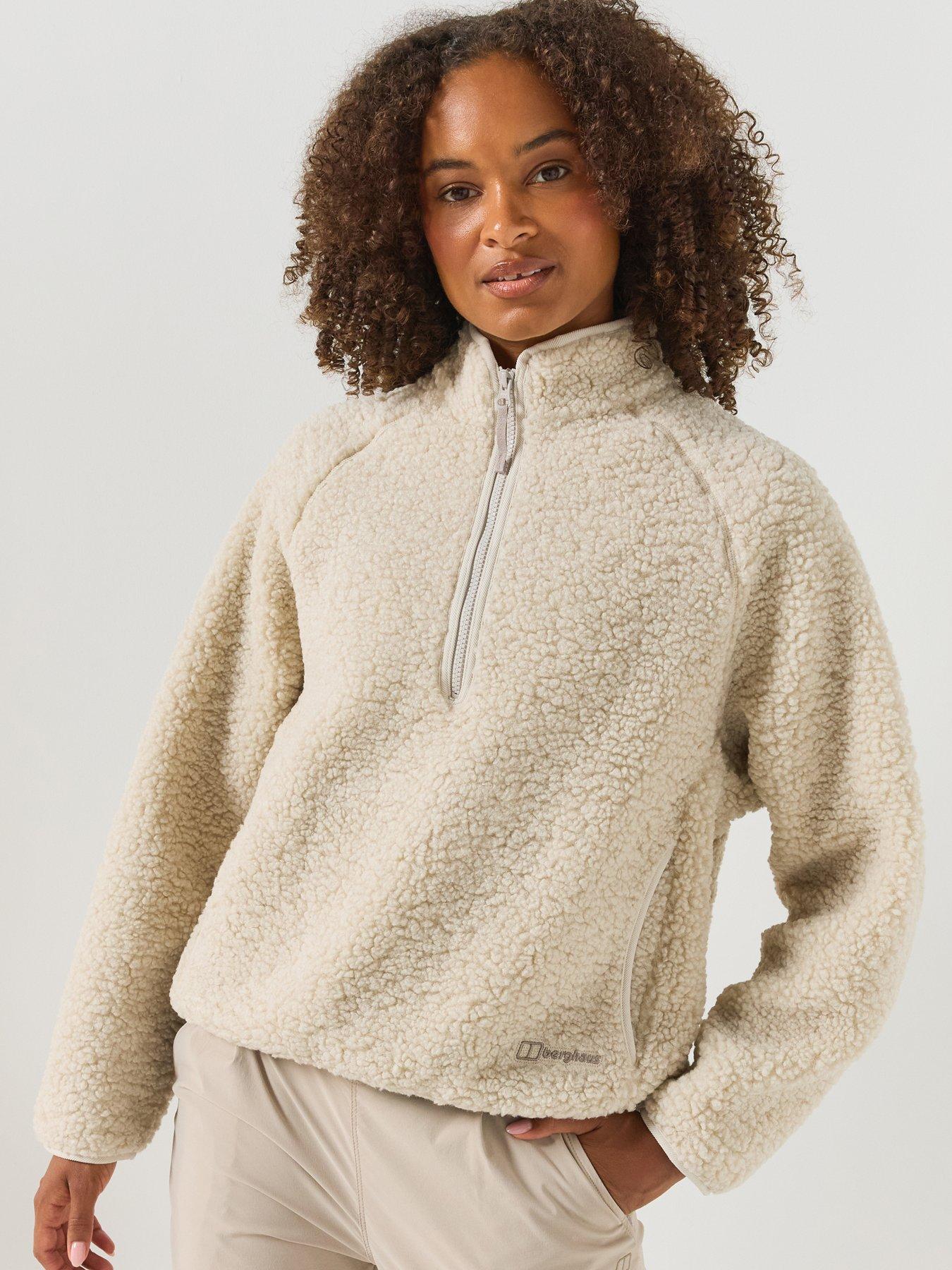 Image 1 of 6 of Berghaus Womens Bamburgh Half Zip Loft Fleece - Beige