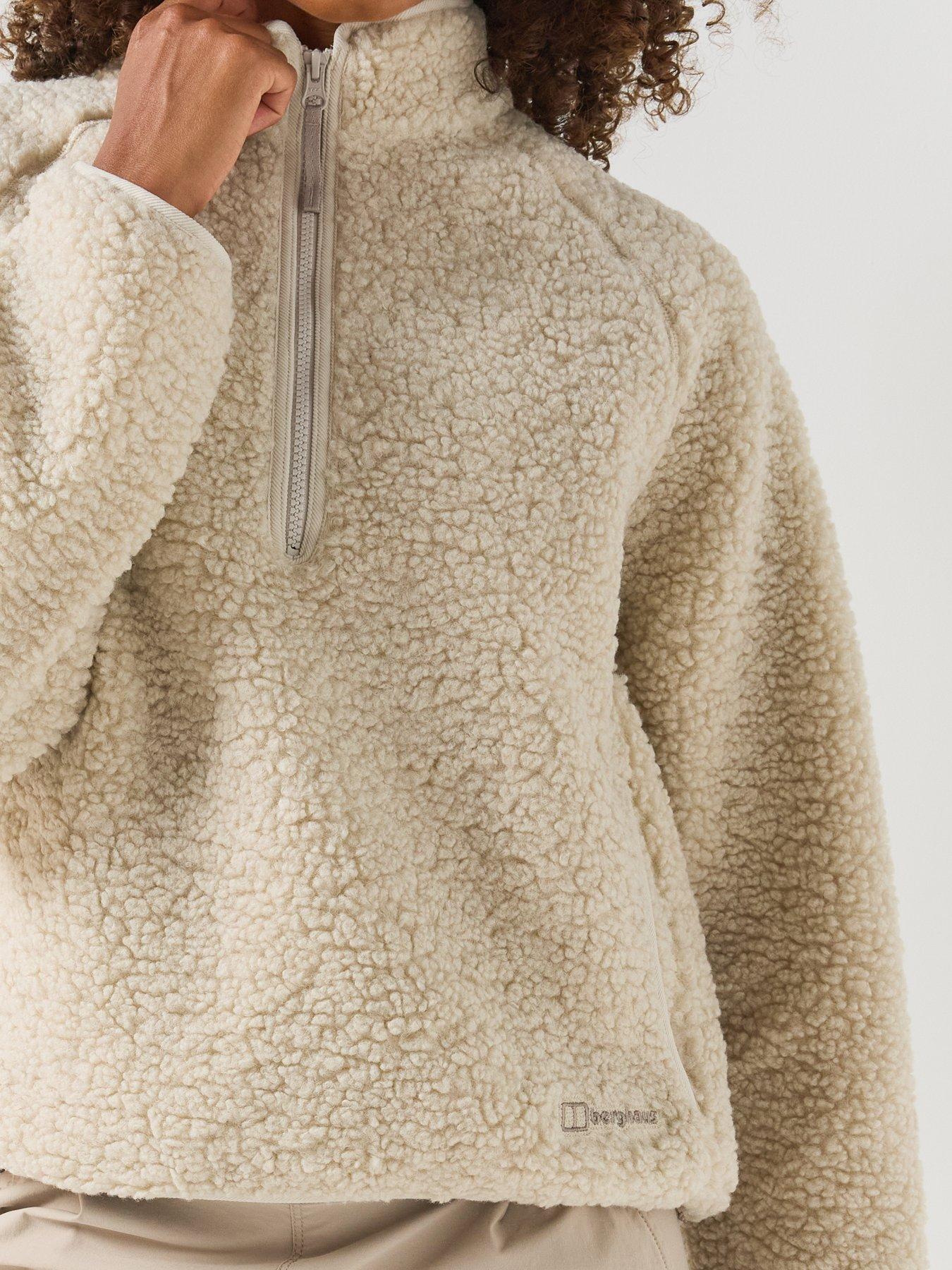 Image 5 of 6 of Berghaus Womens Bamburgh Half Zip Loft Fleece - Beige