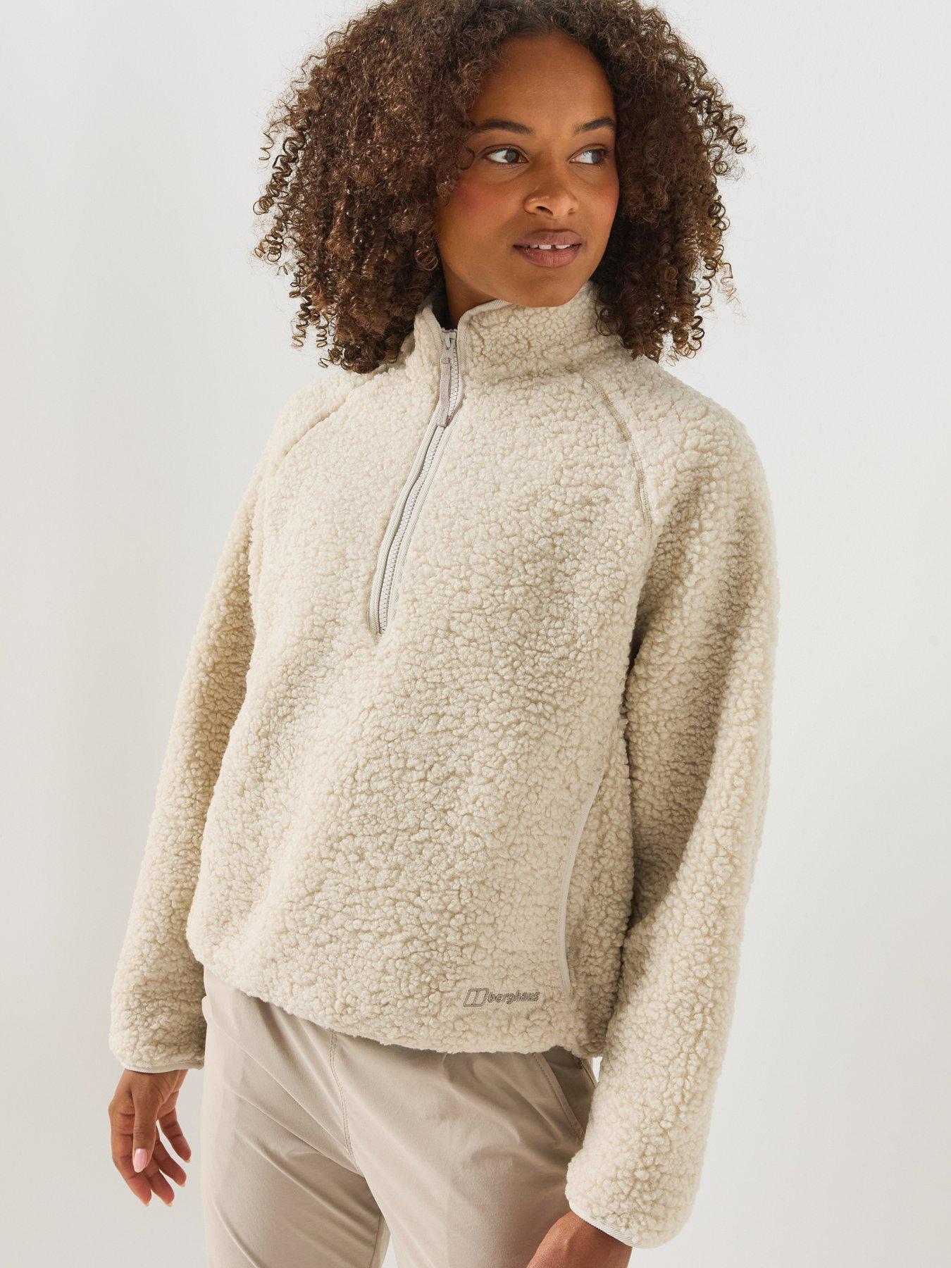 Image 6 of 6 of Berghaus Womens Bamburgh Half Zip Loft Fleece - Beige