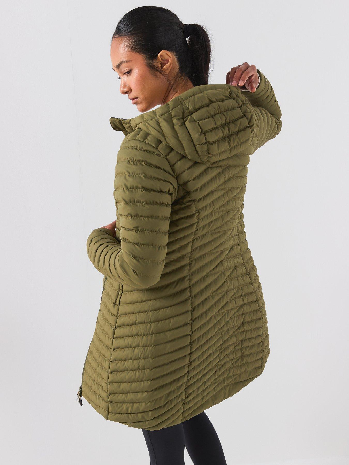 Image 2 of 6 of Berghaus Womens Nula Micro Long Hydroloft Insulated Hooded Jacket - Green