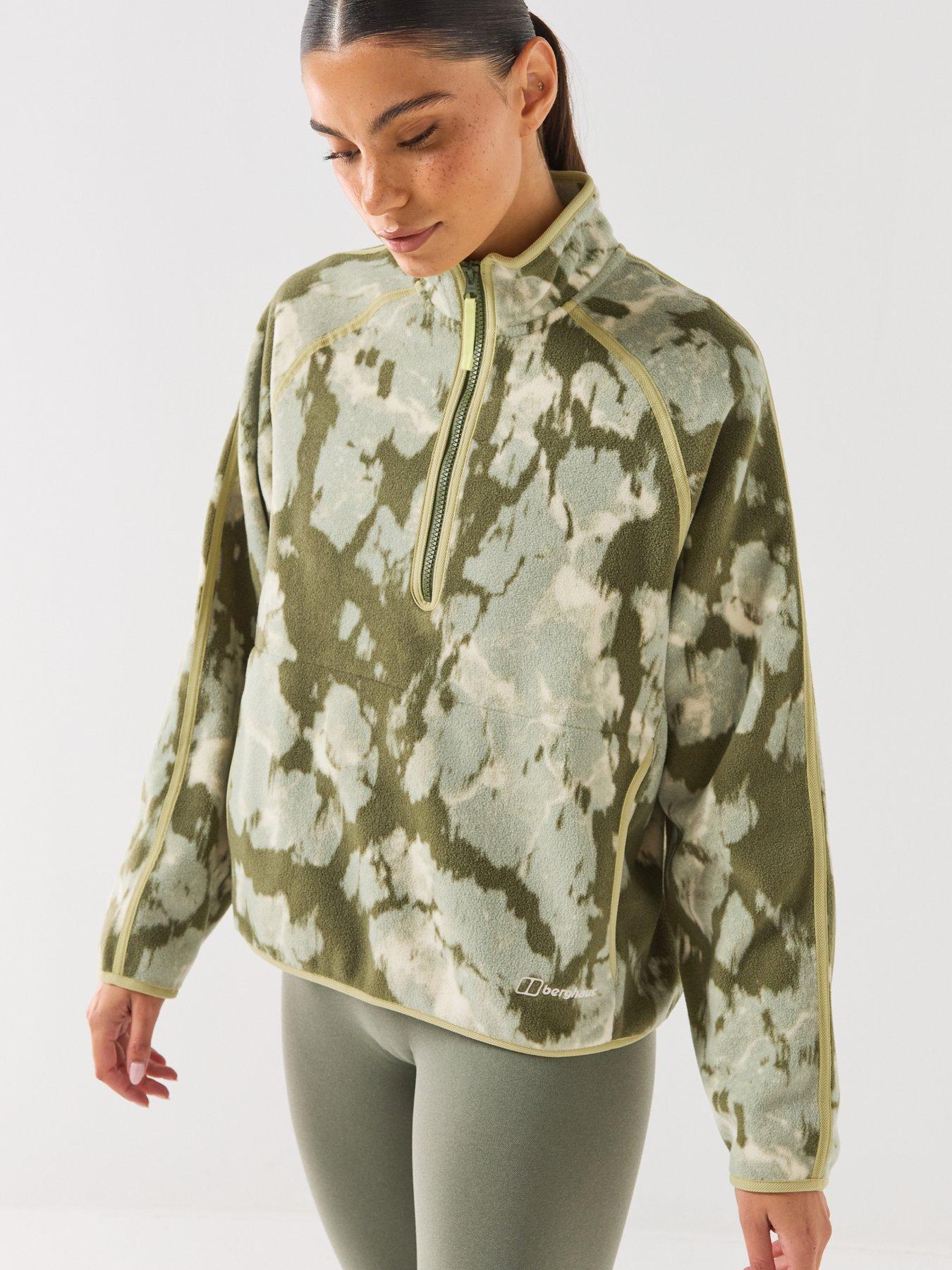 Image 5 of 6 of Berghaus Womens Bamburgh 1/2 Zip Fleece - Green