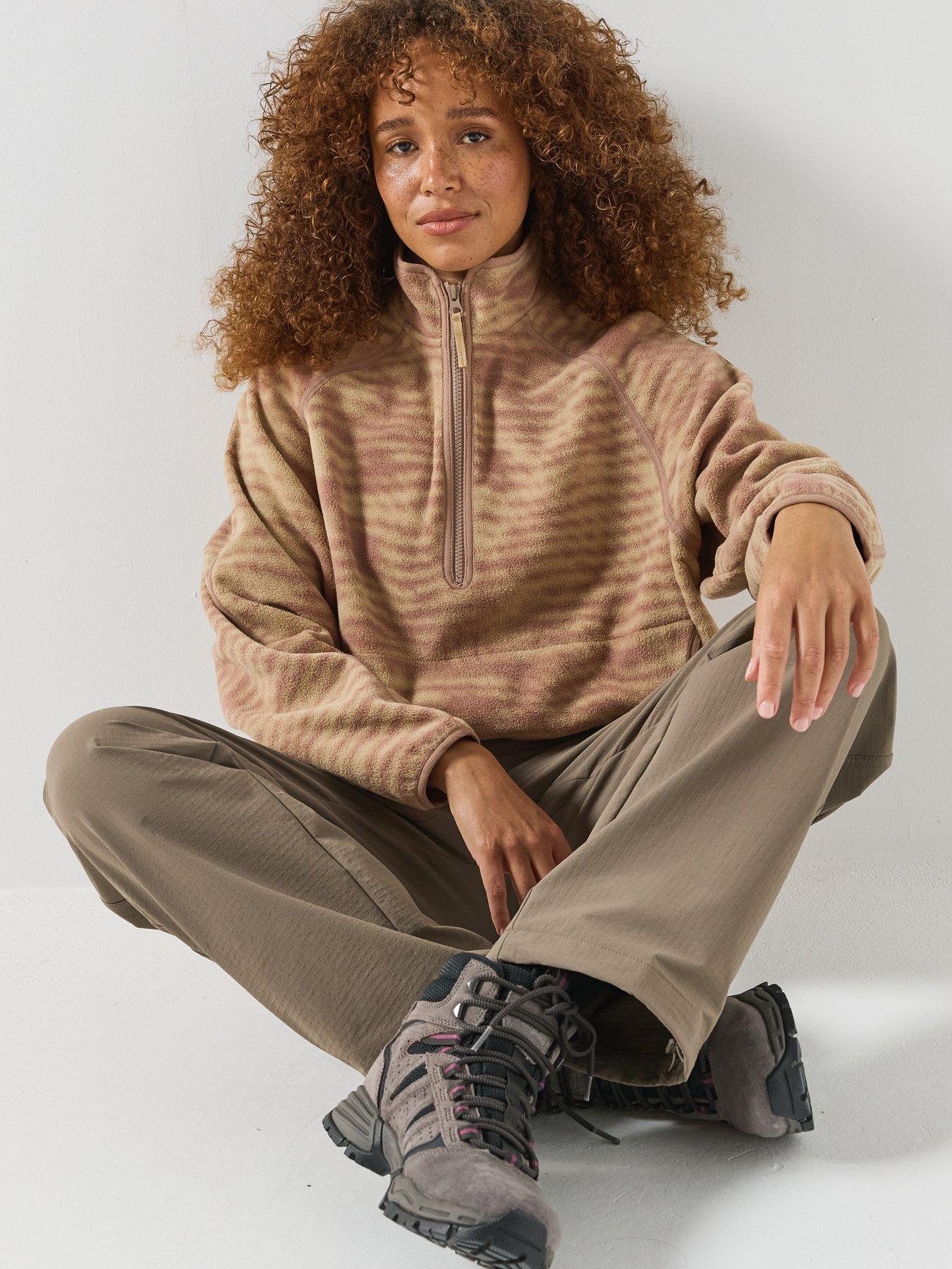 Image 4 of 5 of Berghaus Womens Bamburgh 1/2 Zip Fleece - Brown
