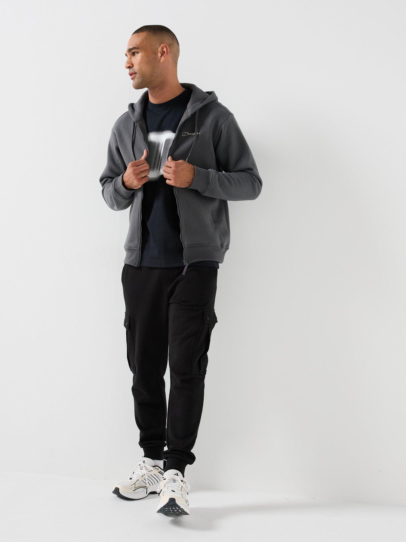 Image 3 of 6 of Berghaus Mens Full Zip Drawcord Hood Berghaus Hoodie - Black
