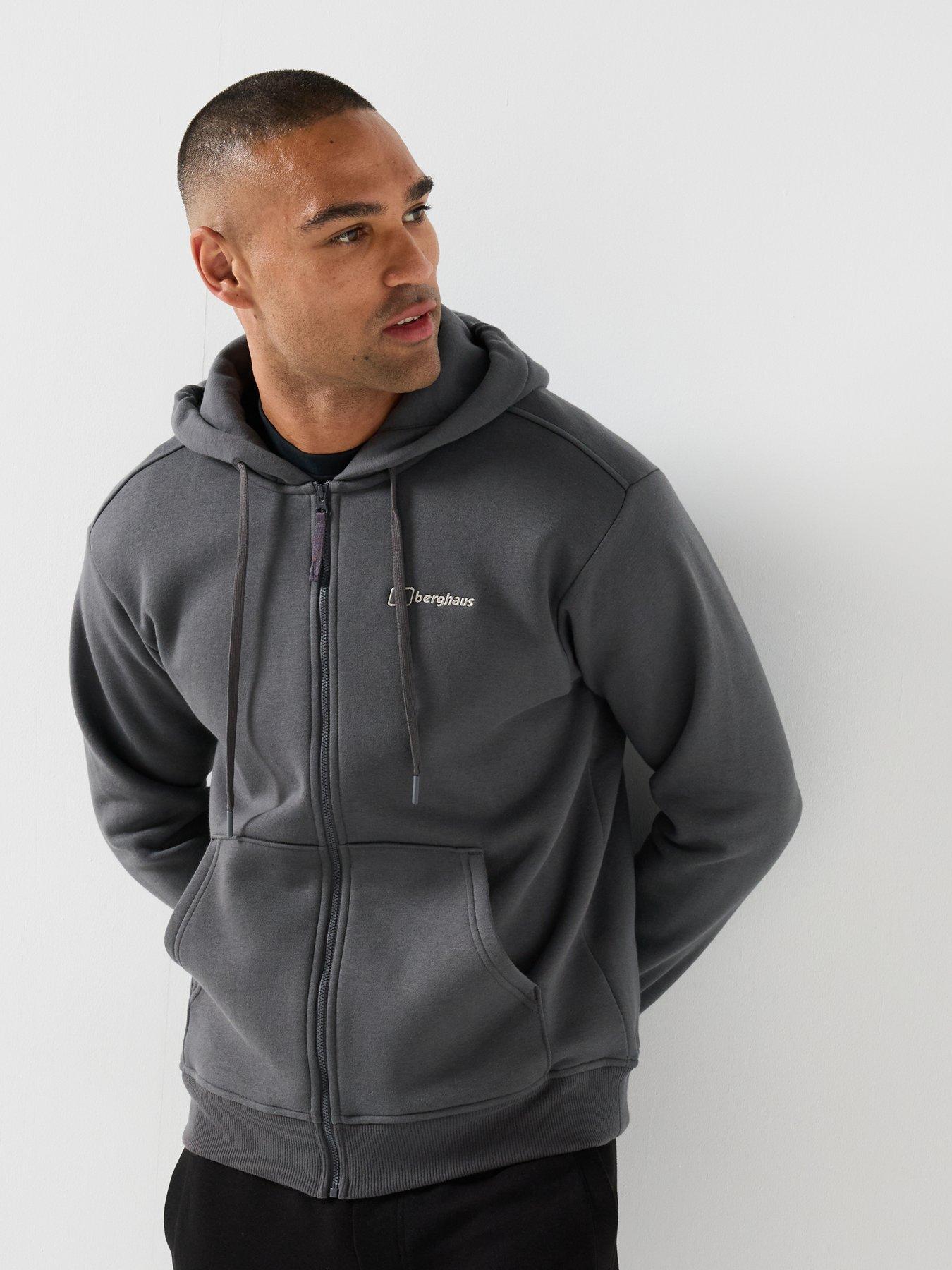 Image 6 of 6 of Berghaus Mens Full Zip Drawcord Hood Berghaus Hoodie - Black