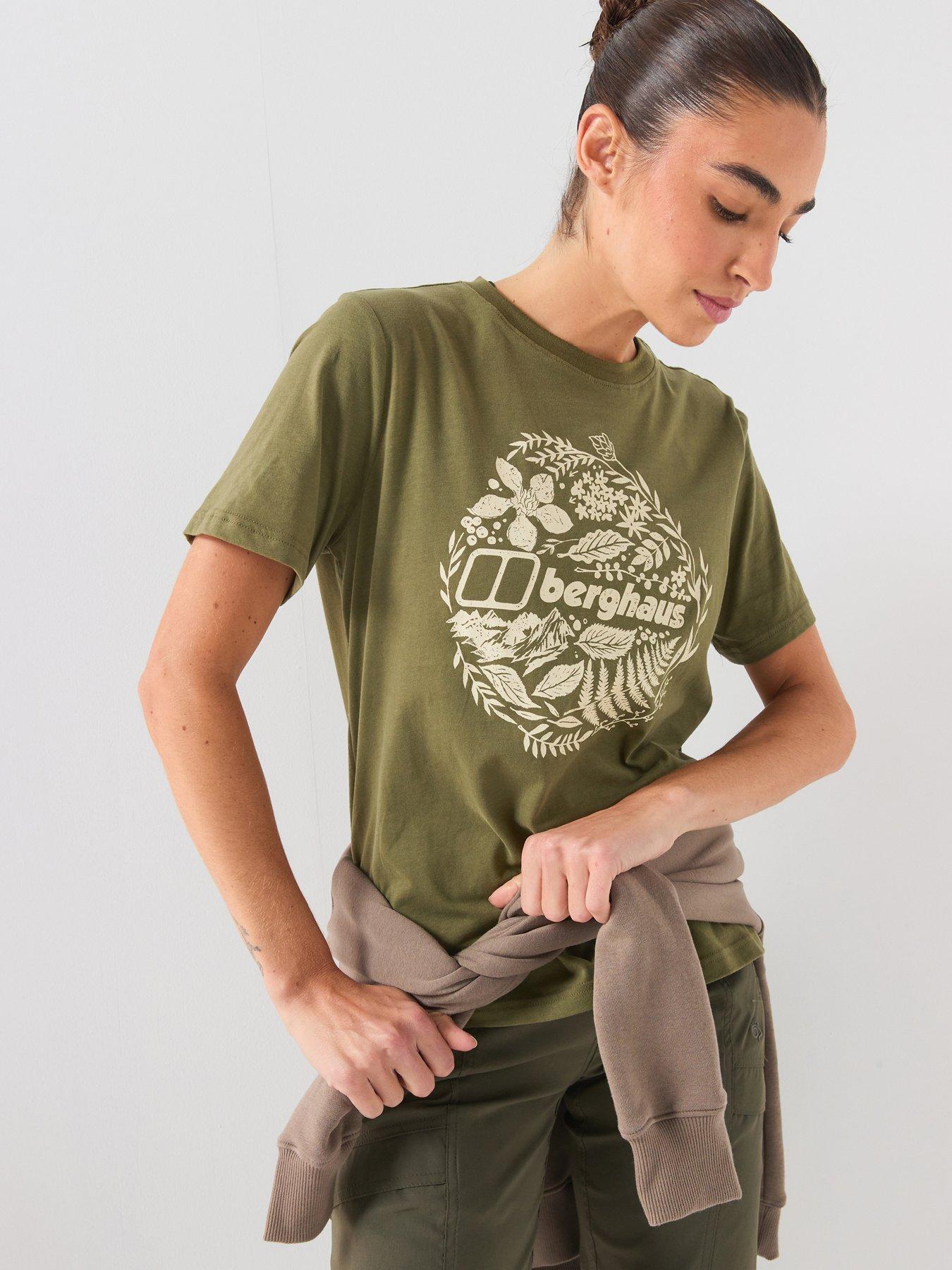 Image 1 of 6 of Berghaus Womens Foliage Essential T-Shirt - Green