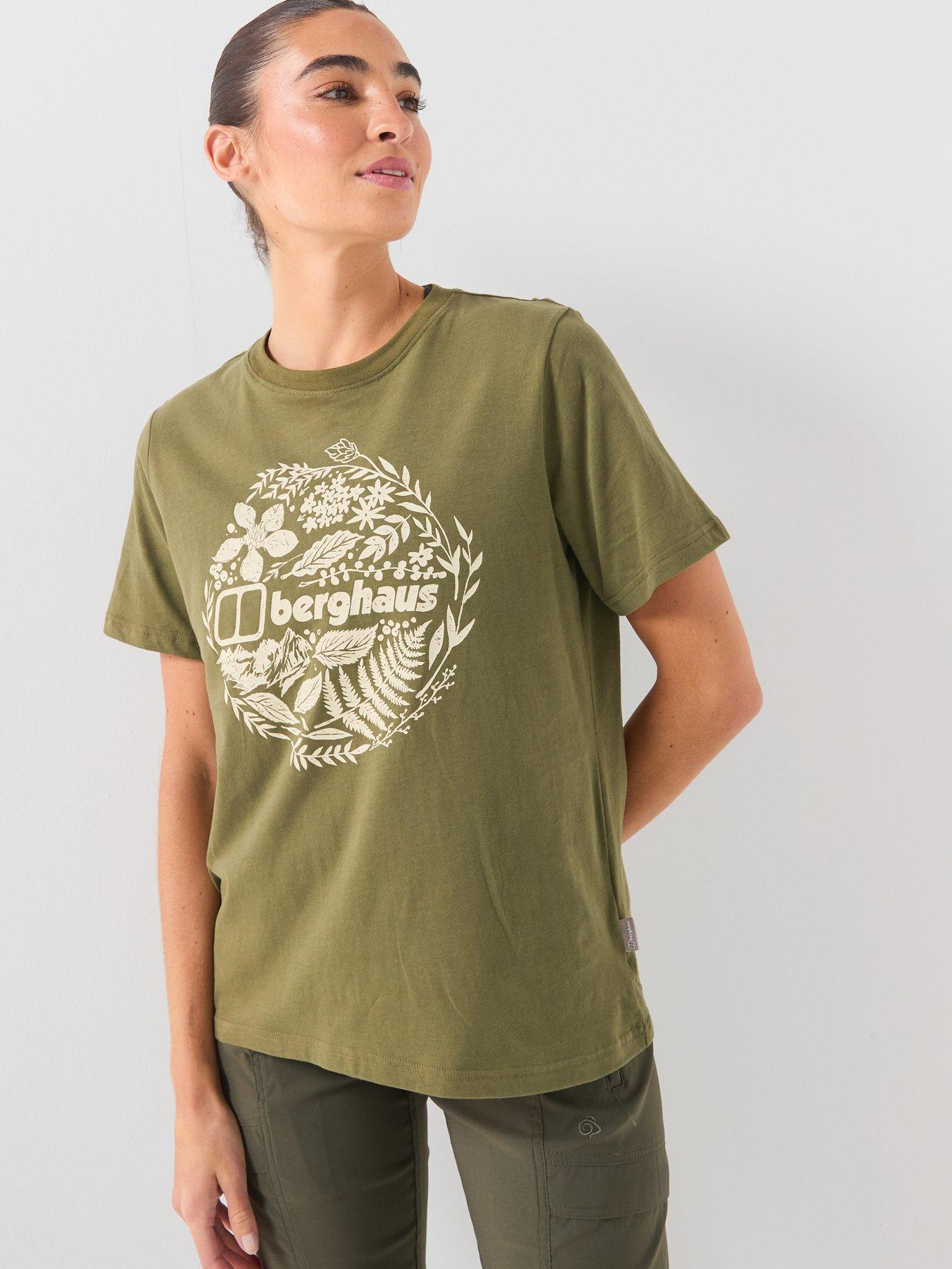 Image 4 of 6 of Berghaus Womens Foliage Essential T-Shirt - Green
