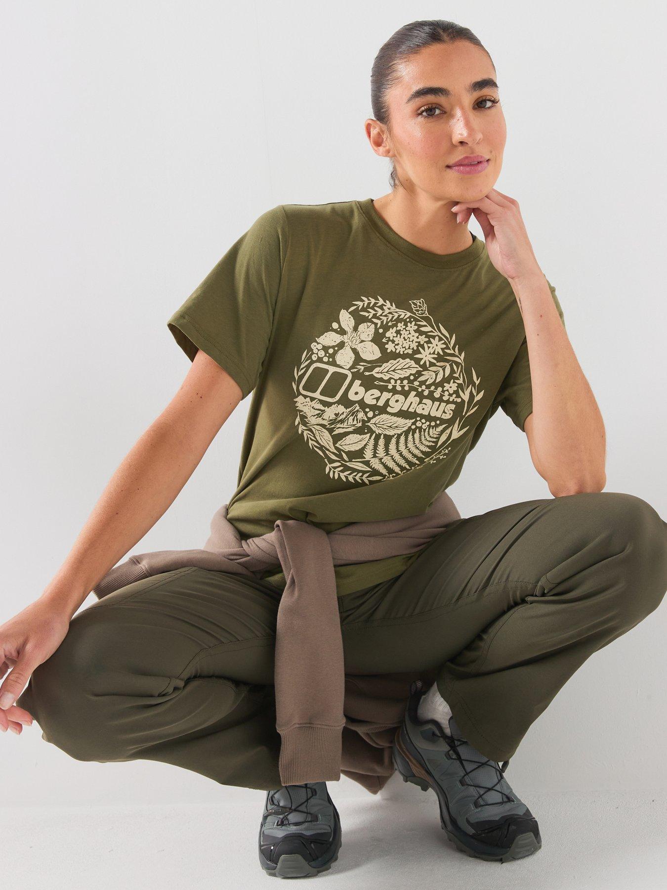 Image 6 of 6 of Berghaus Womens Foliage Essential T-Shirt - Green