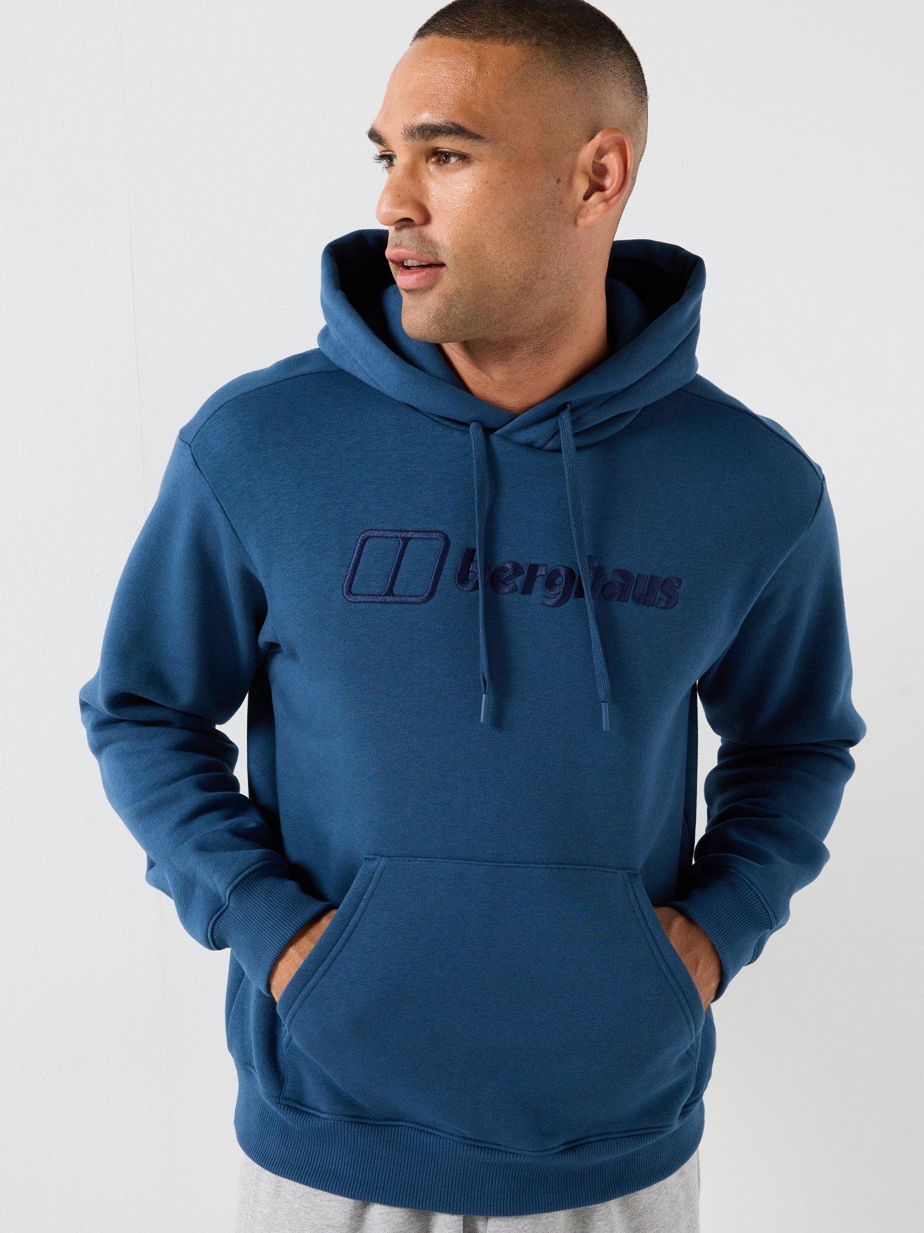 Berghaus Essential Logo Hoodie for Men in Blue, Size XL - Image 8