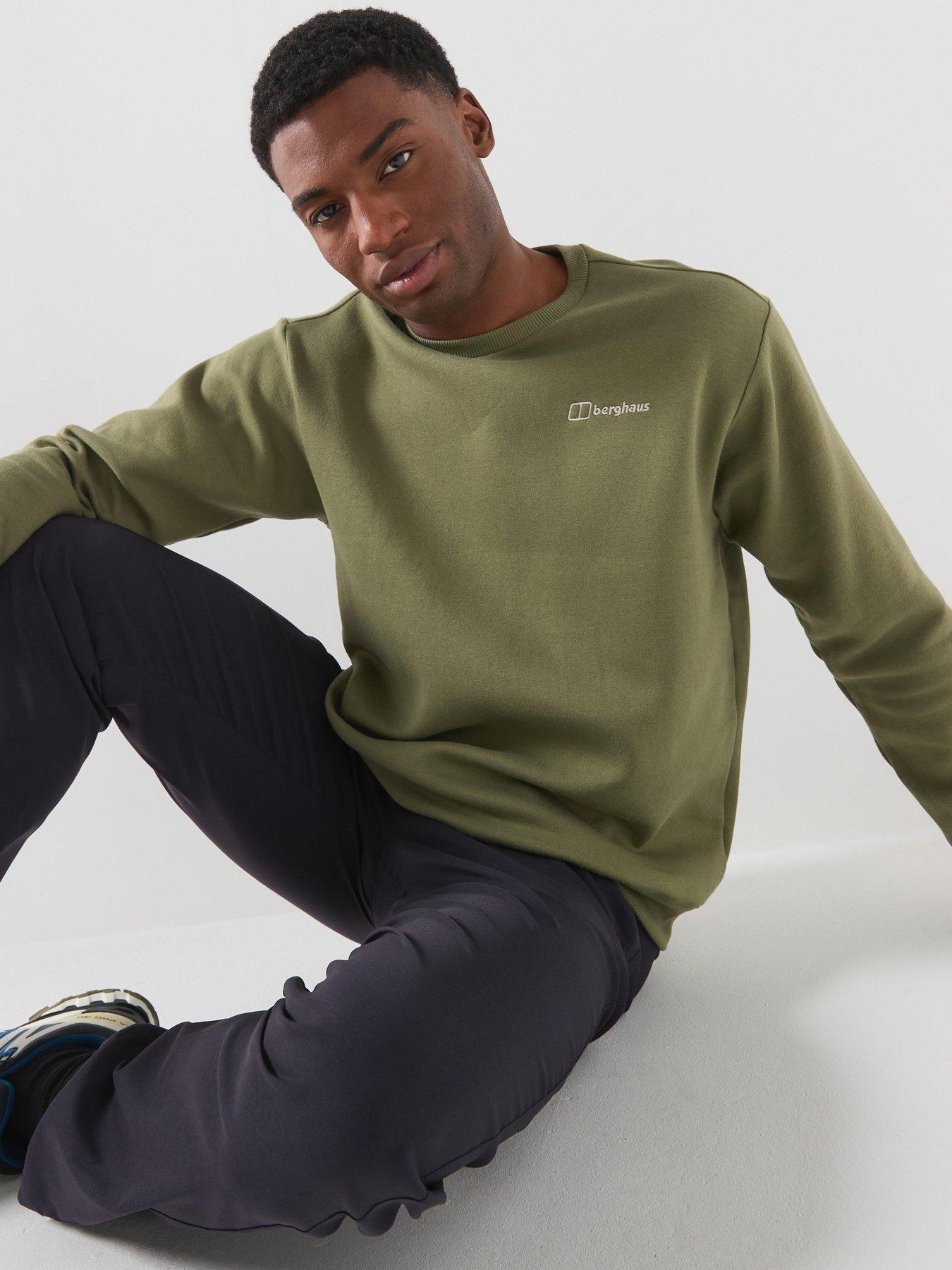 Berghaus Men's Grey/Green Essential Logo Sweater - Medium - Image 3