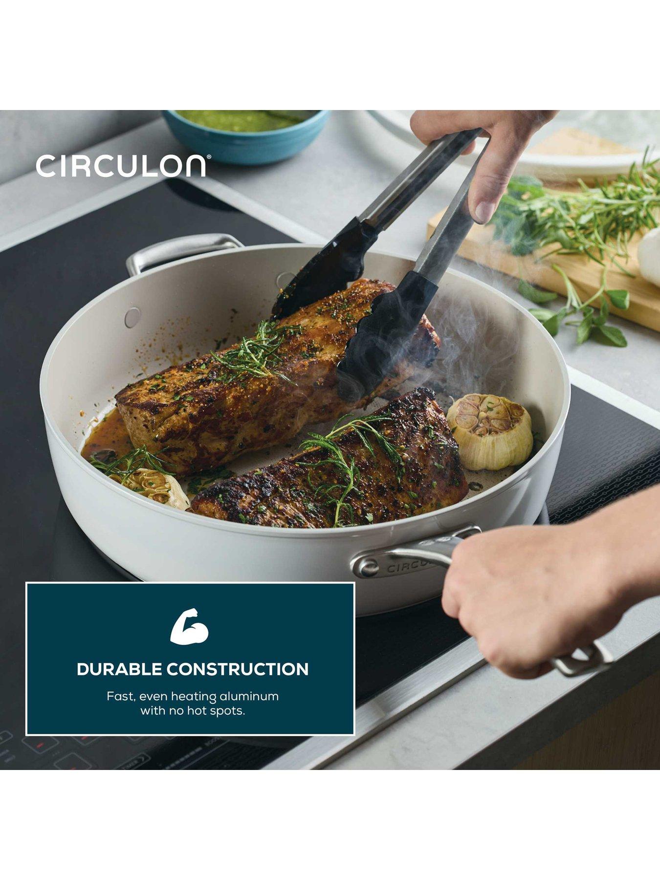 Image 3 of 8 of Circulon Halo With Laserdefense 30cm Induction Hob Ceramic Non Stick Saute Pan With Lid - Made Without Pfas, Non Toxic, Dishwasher &amp; Oven Safe