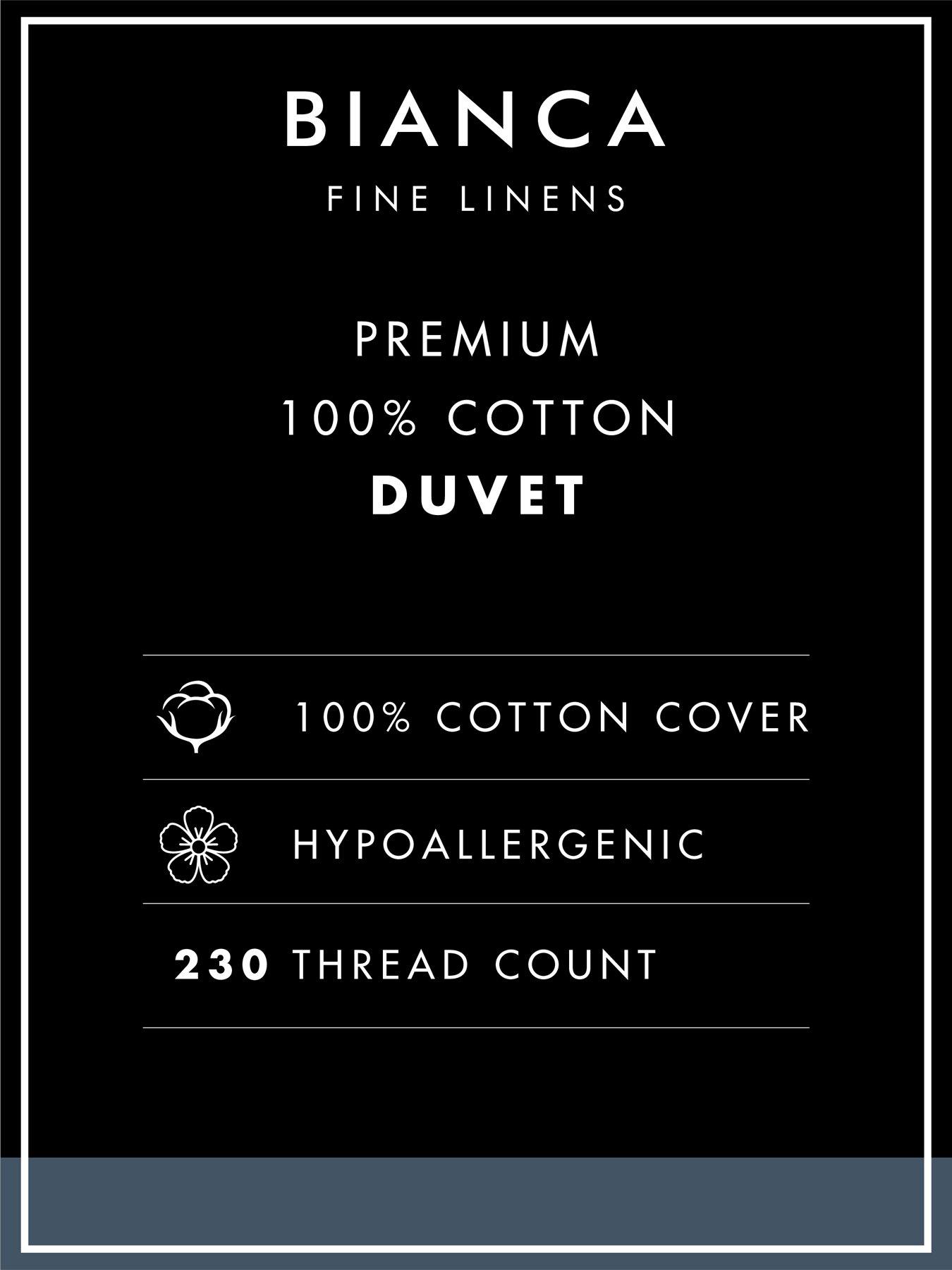 Image 4 of 4 of Bianca Premium Cotton Stripe Duvet -  4.5 Tog