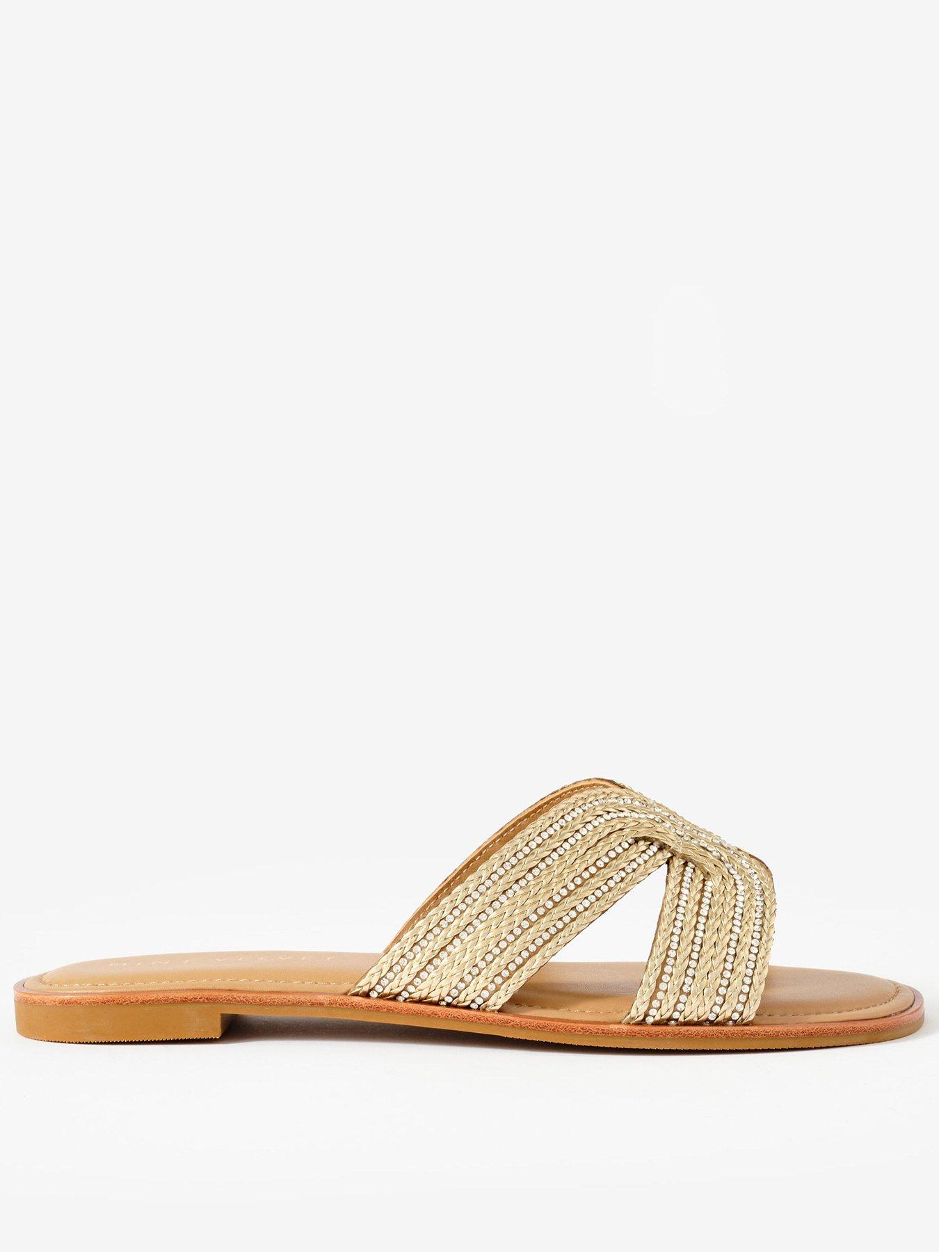 Mint Velvet Darcy Gold Slider