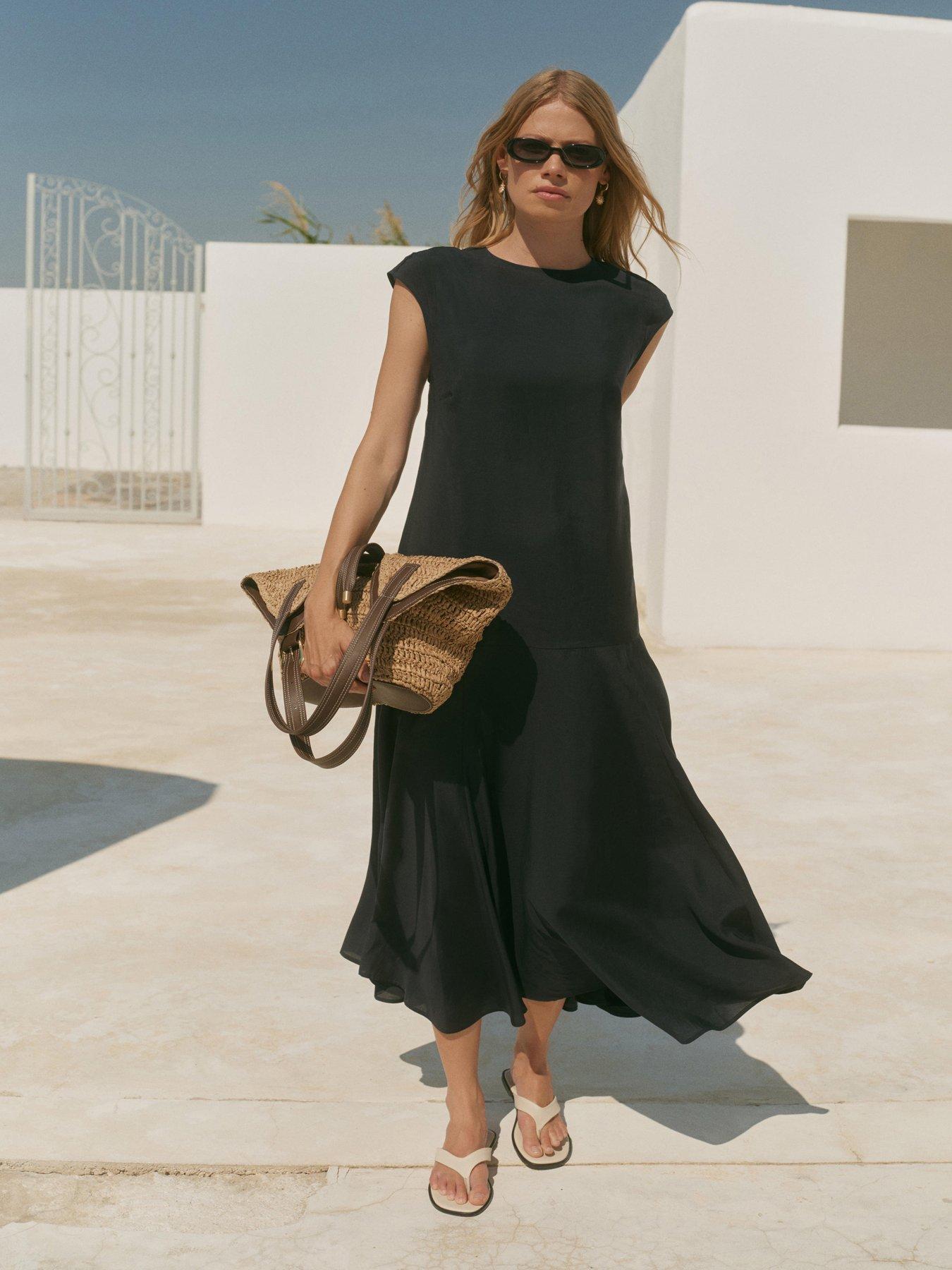 Mint Velvet Navy Full Hem Maxi Dress