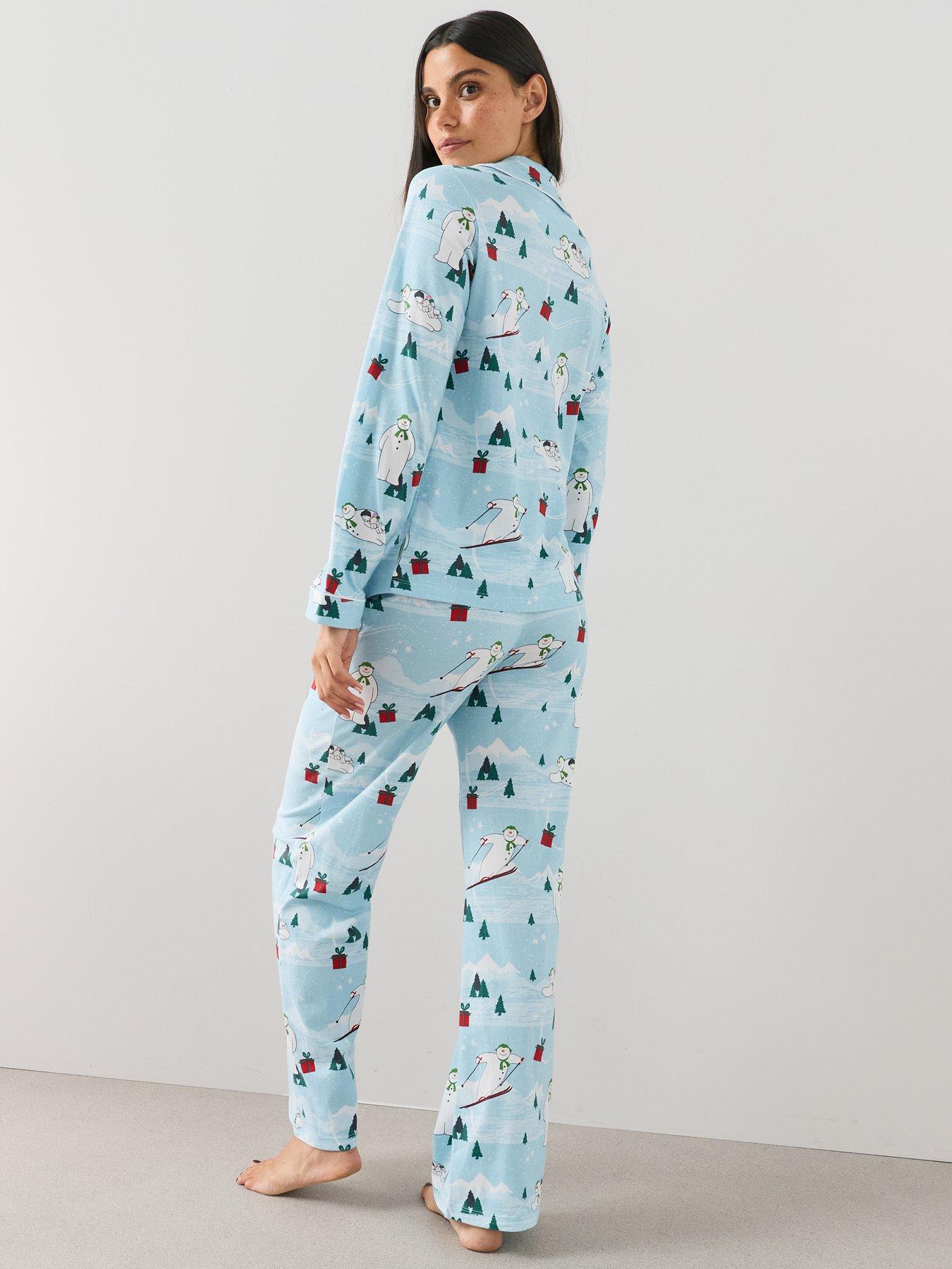 Image 3 of 7 of The Very Collection Womens The Snowman Family Christmas Revere Pyjama