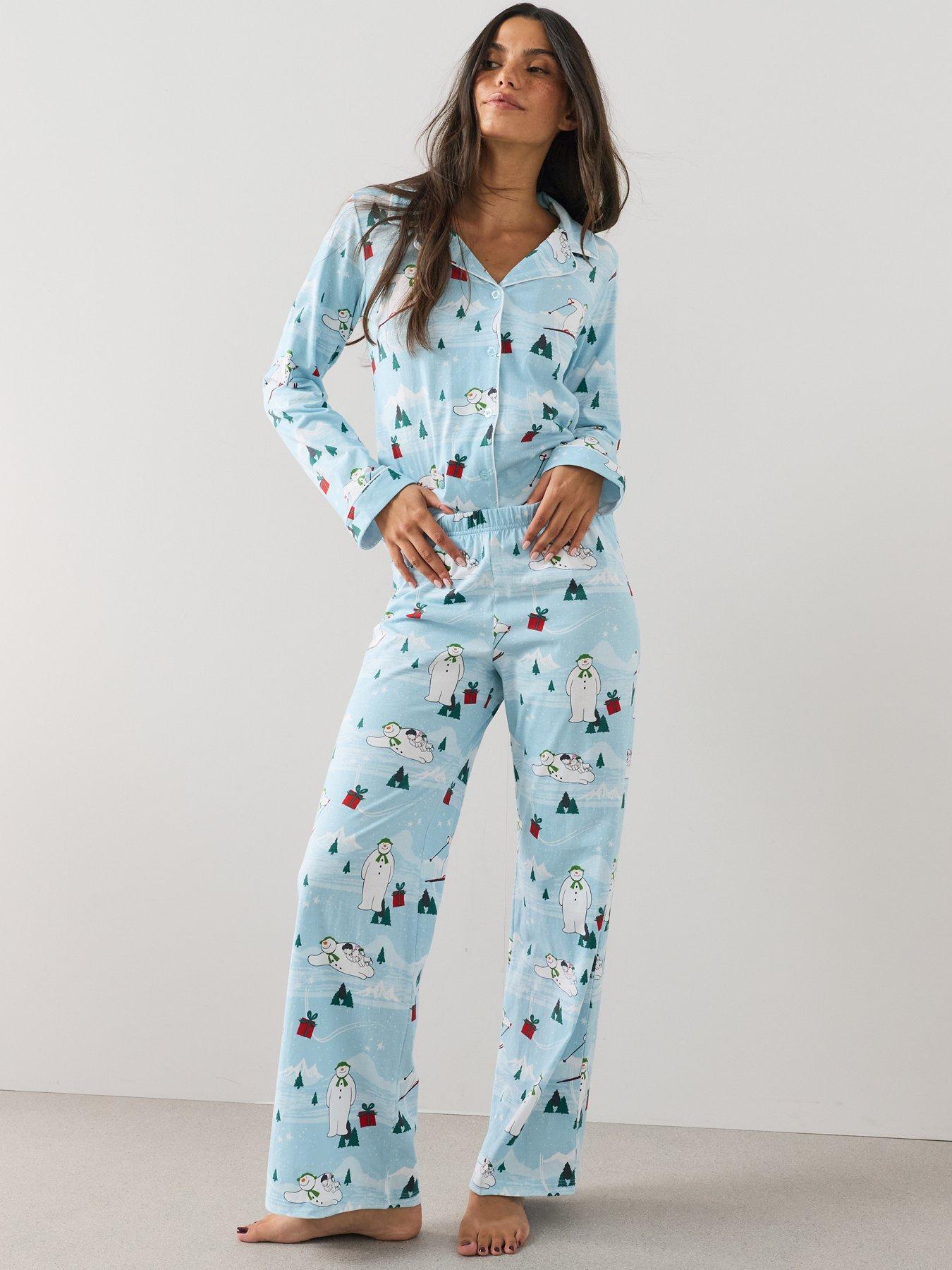 Image 7 of 7 of The Very Collection Womens The Snowman Family Christmas Revere Pyjama