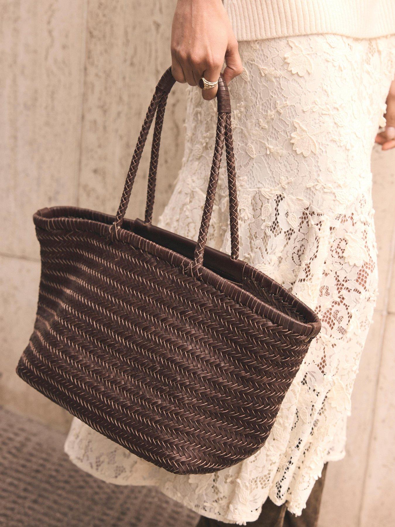 Image 2 of 4 of Mint Velvet Blake Chocolate Paper Tote
