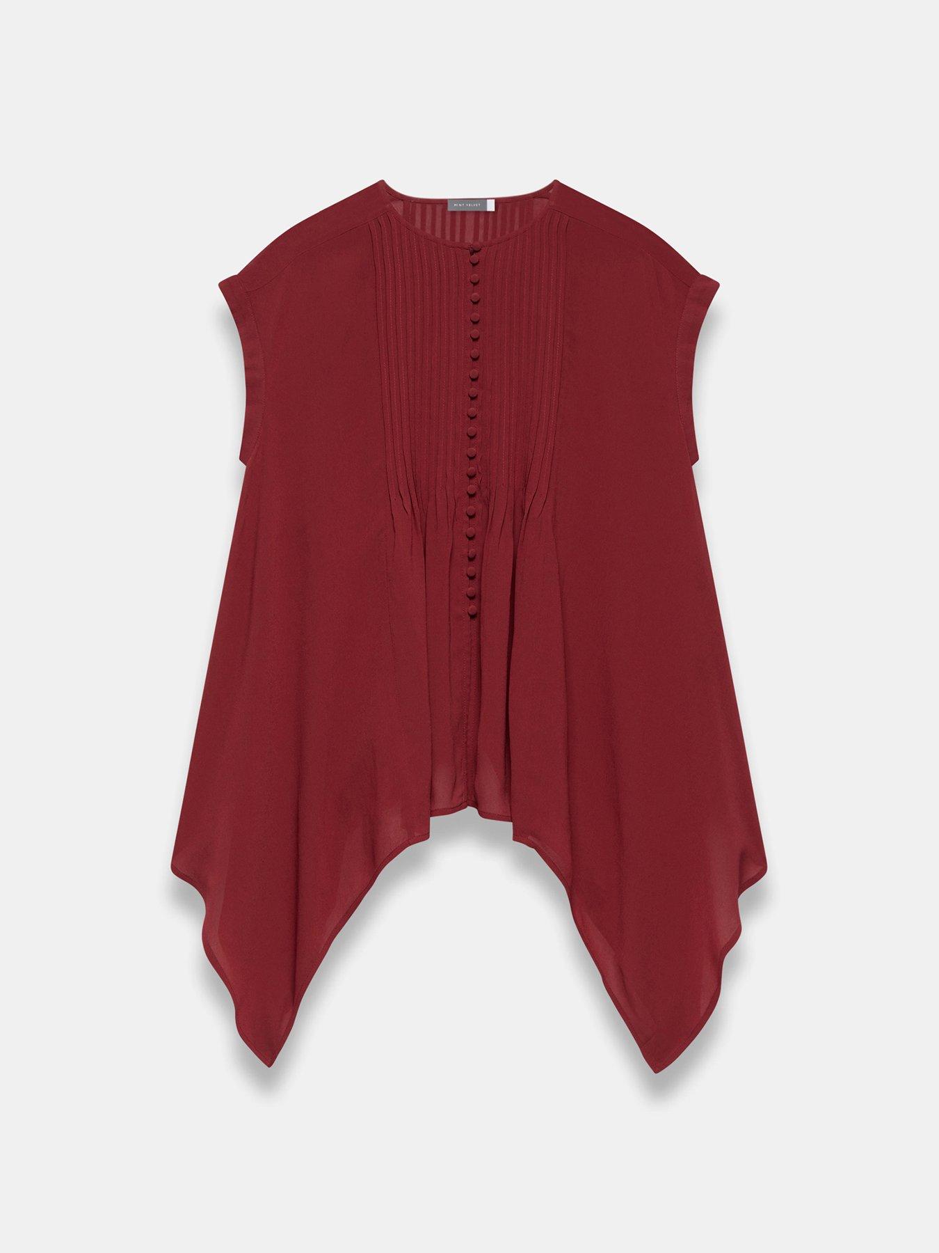 Image 4 of 5 of Mint Velvet Burgundy Tunic Top