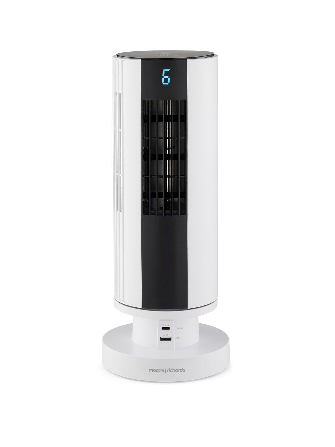 Morphy Richards Airflex 14" Tower Fan With Built-In Device Charger