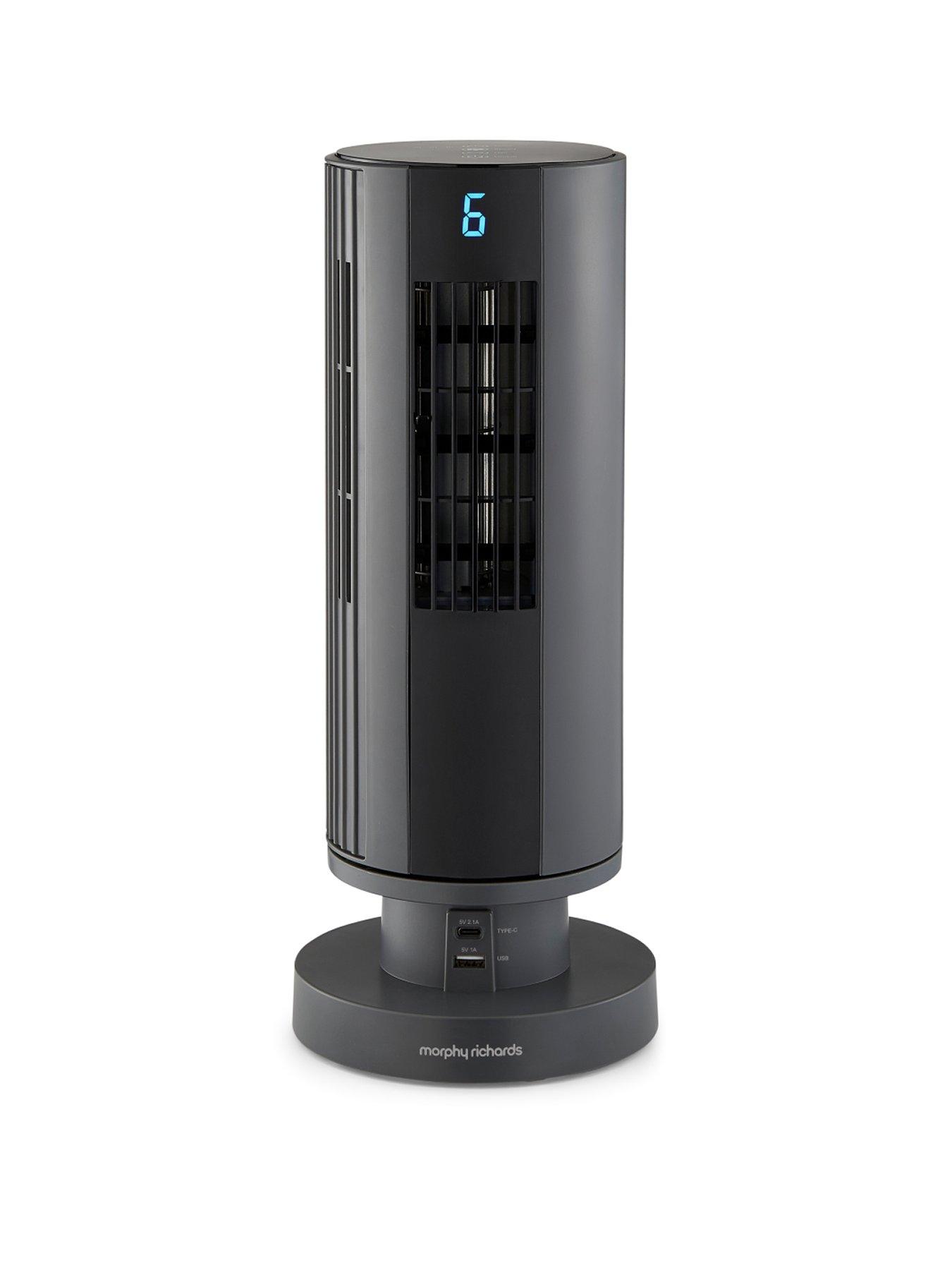Morphy Richards Airflex 14" Tower Fan With Built-In Device Charger