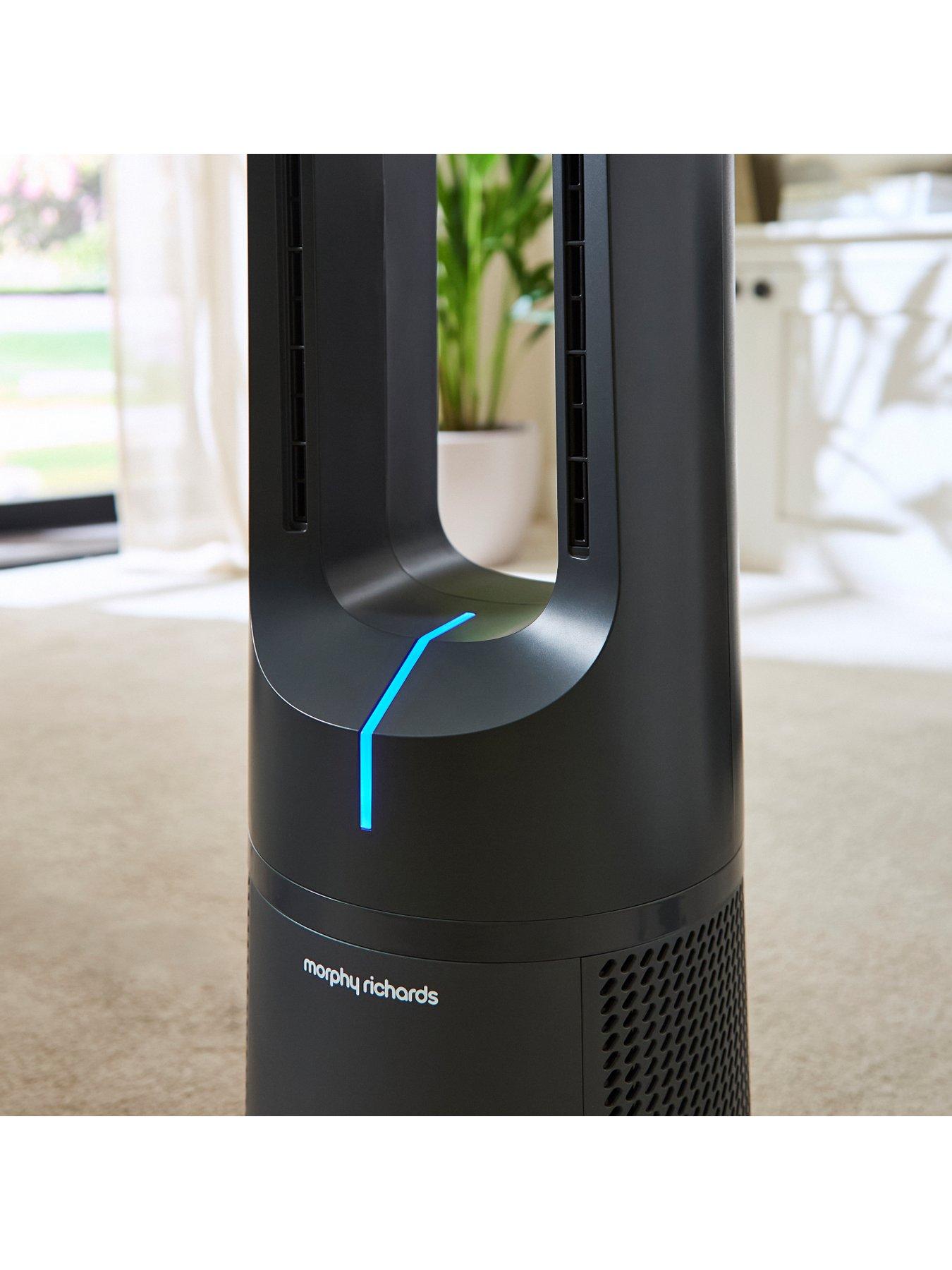 Image 4 of 8 of Morphy Richards AirFlex 42" Bladeless Tower Fan & Air Purifier with Remote Control - Grey