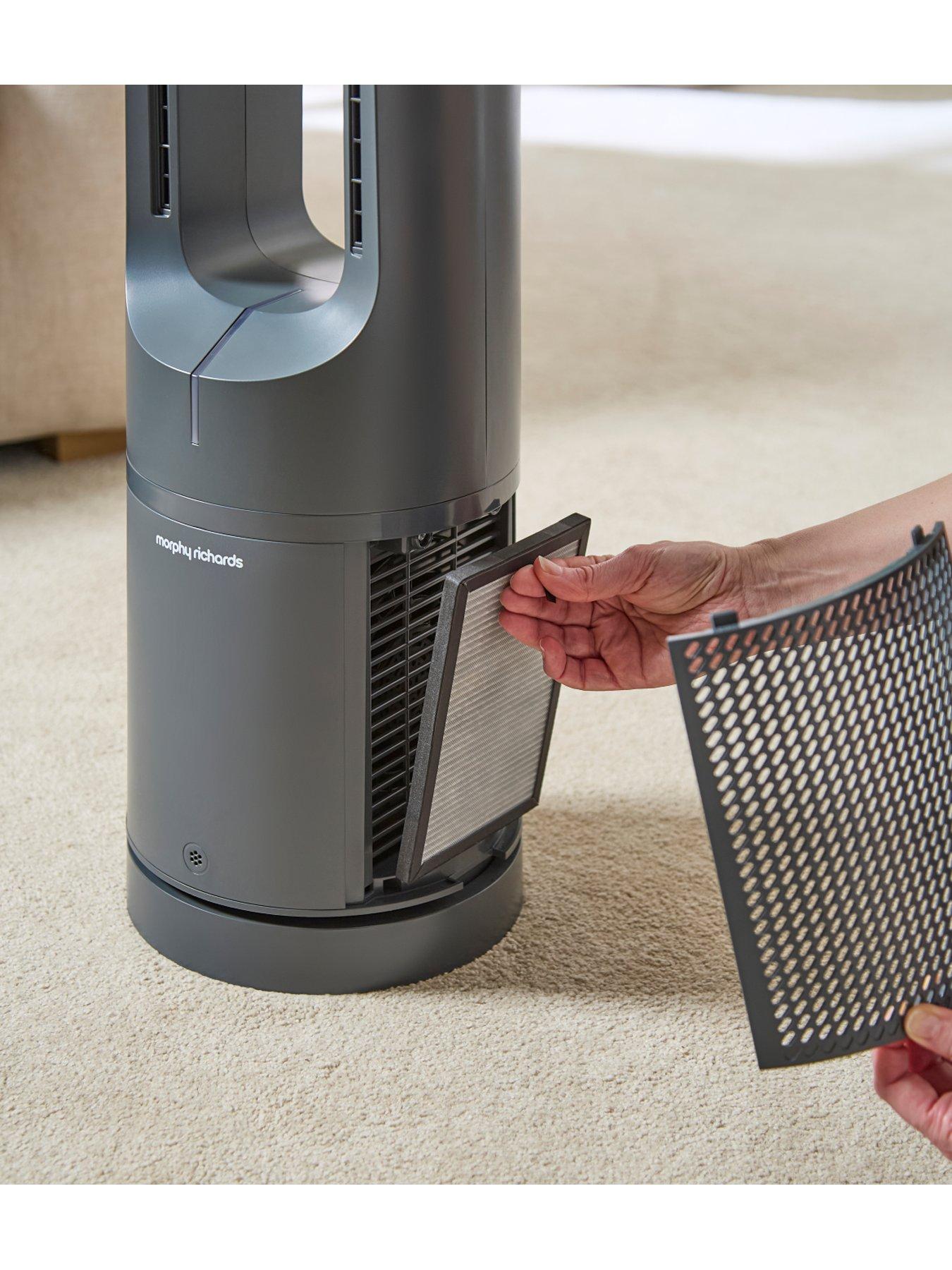 Image 5 of 8 of Morphy Richards AirFlex 42" Bladeless Tower Fan & Air Purifier with Remote Control - Grey