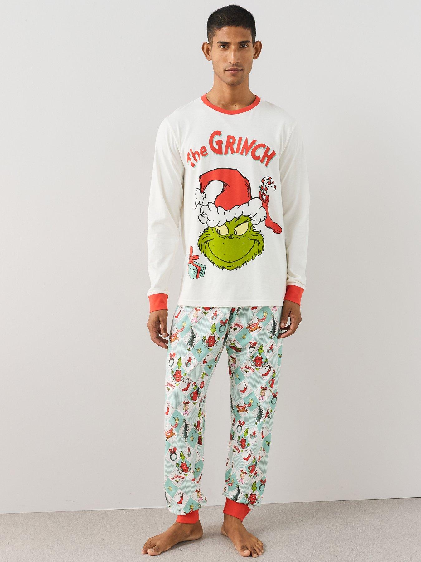 Image 2 of 6 of The Very Collection Mens The Grinch Christmas Family Pyjama