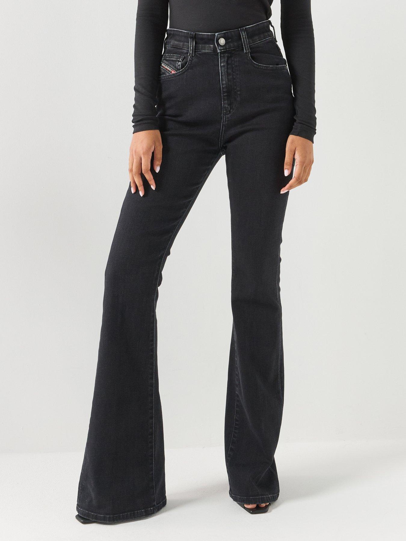 Diesel , Flare Jeans, Female, Black, W28, 1973 D-Partt Denim - Image 3