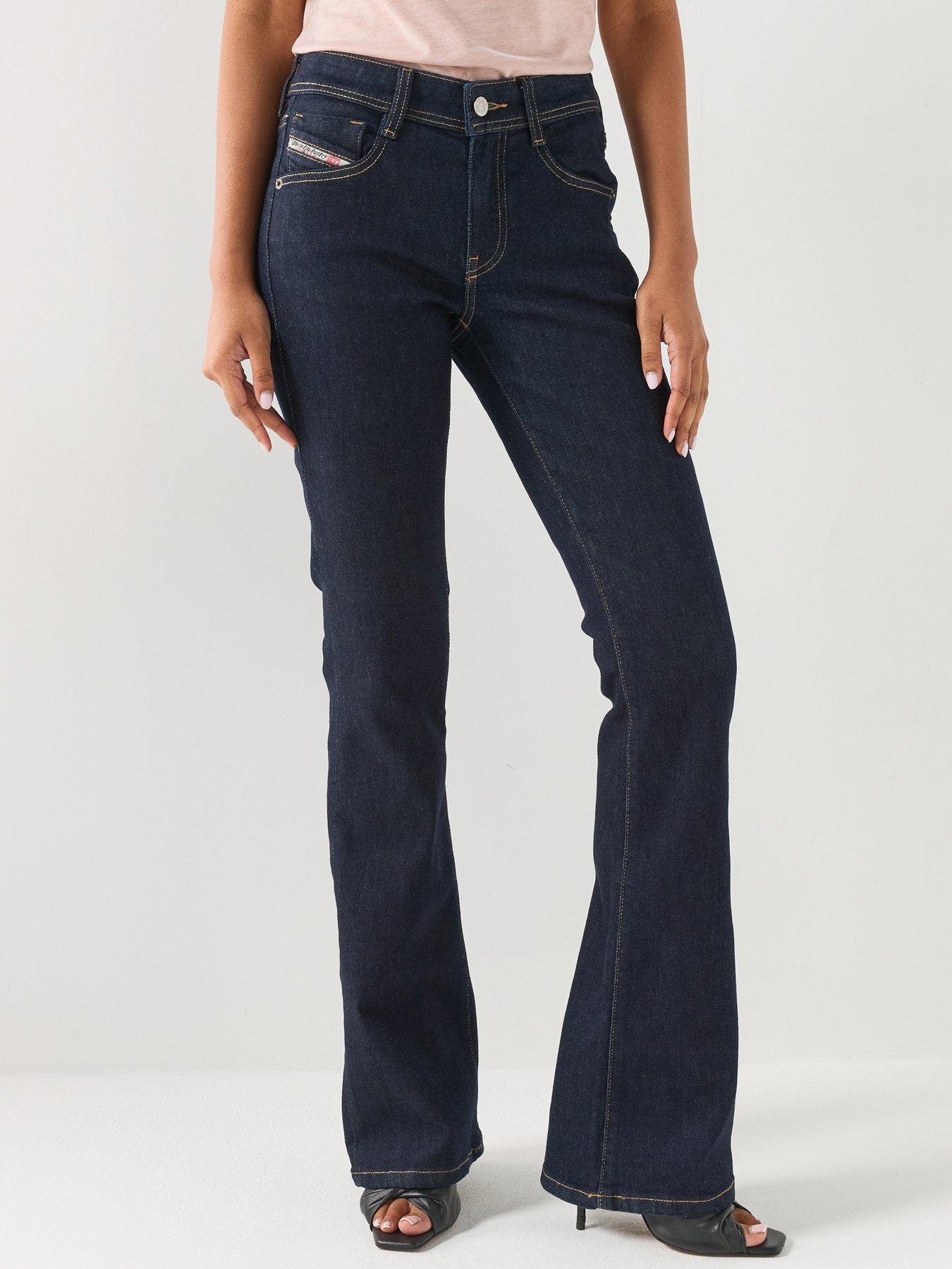 Image 1 of 6 of Diesel Bootcut Jeans Low Waist 1969 D-Ebbey - Blue