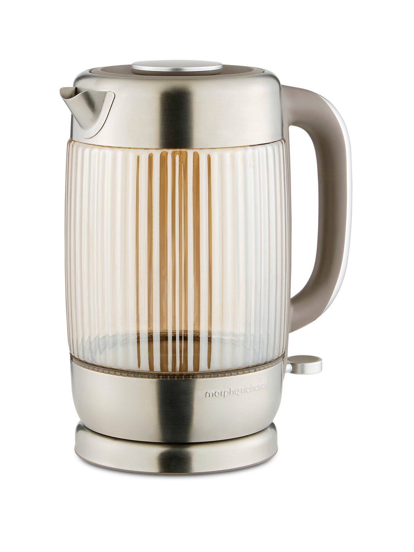 Morphy Richards Lantern 1.5L Jug Glass Kettle - Amber