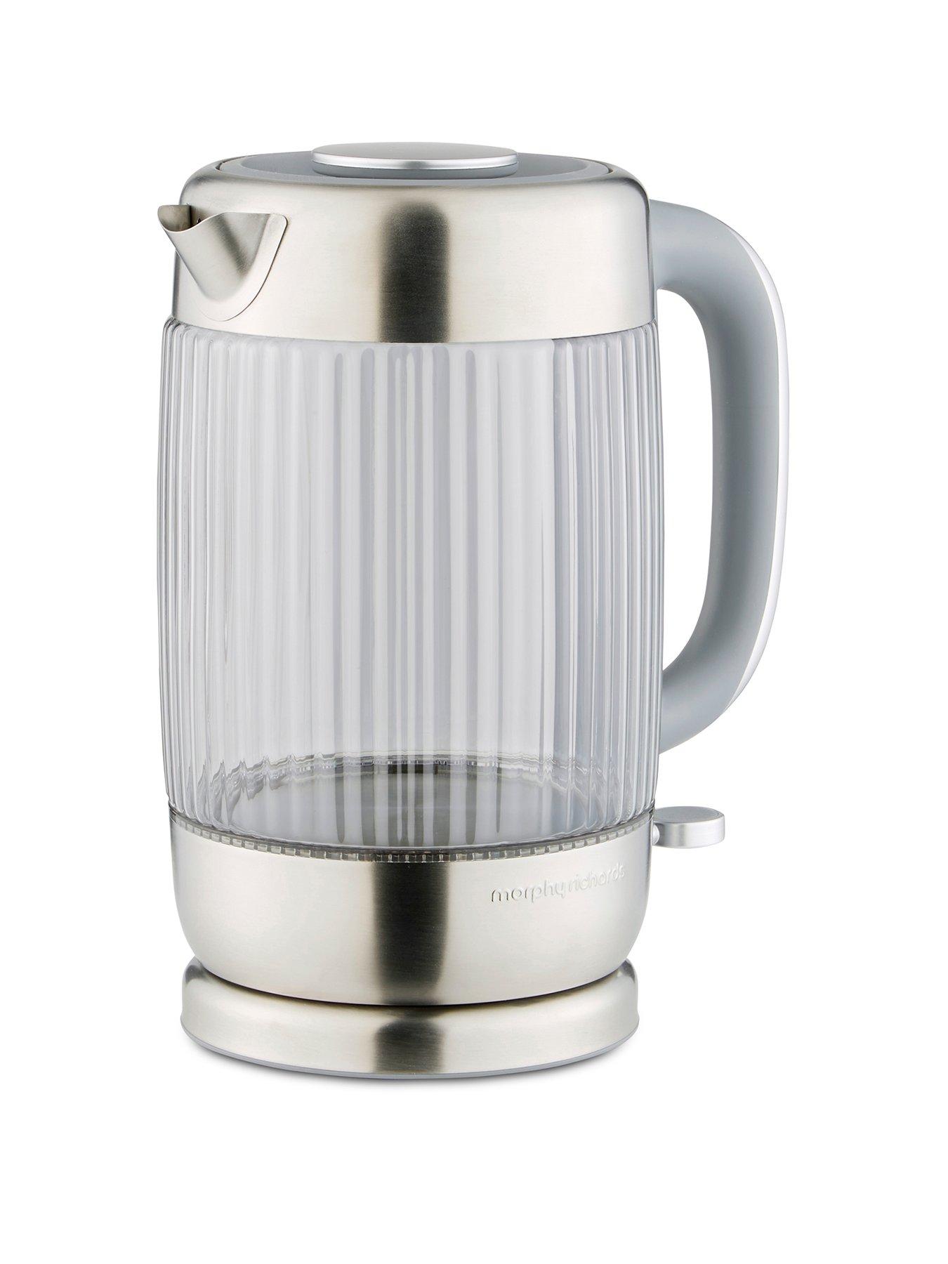 Morphy Richards Lantern 1.5L Jug Glass Kettle - Smoked