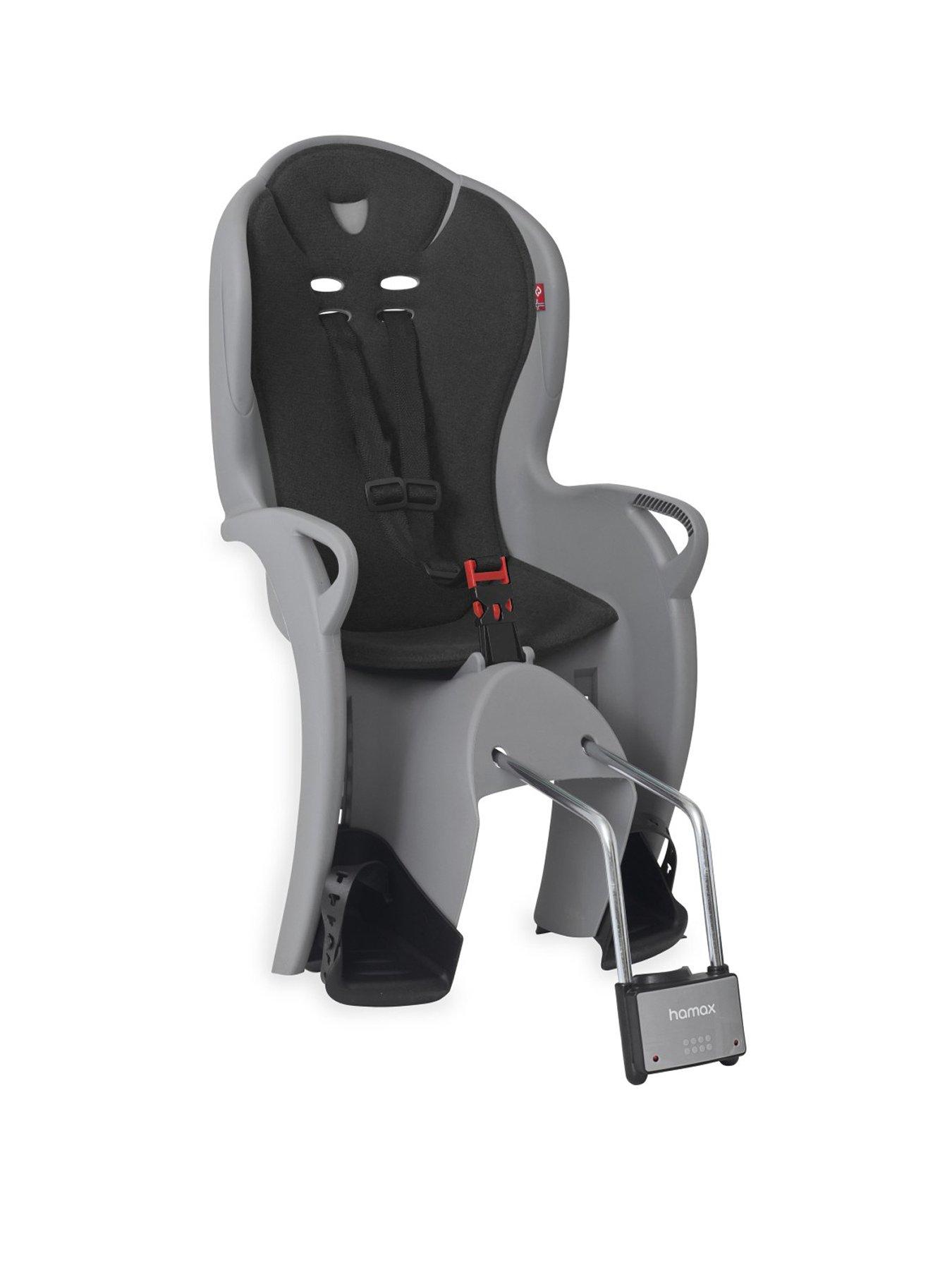 Hamax HAMAX KISS MEDIUM GREY W/ BLACK PADDING CHILD CYCLE SEAT