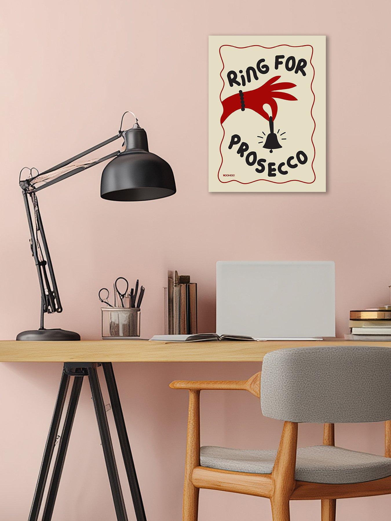 The Art Group MANDI WELTON - WOO HOO PRINTS (RING FOR PROSECCO) 30X40