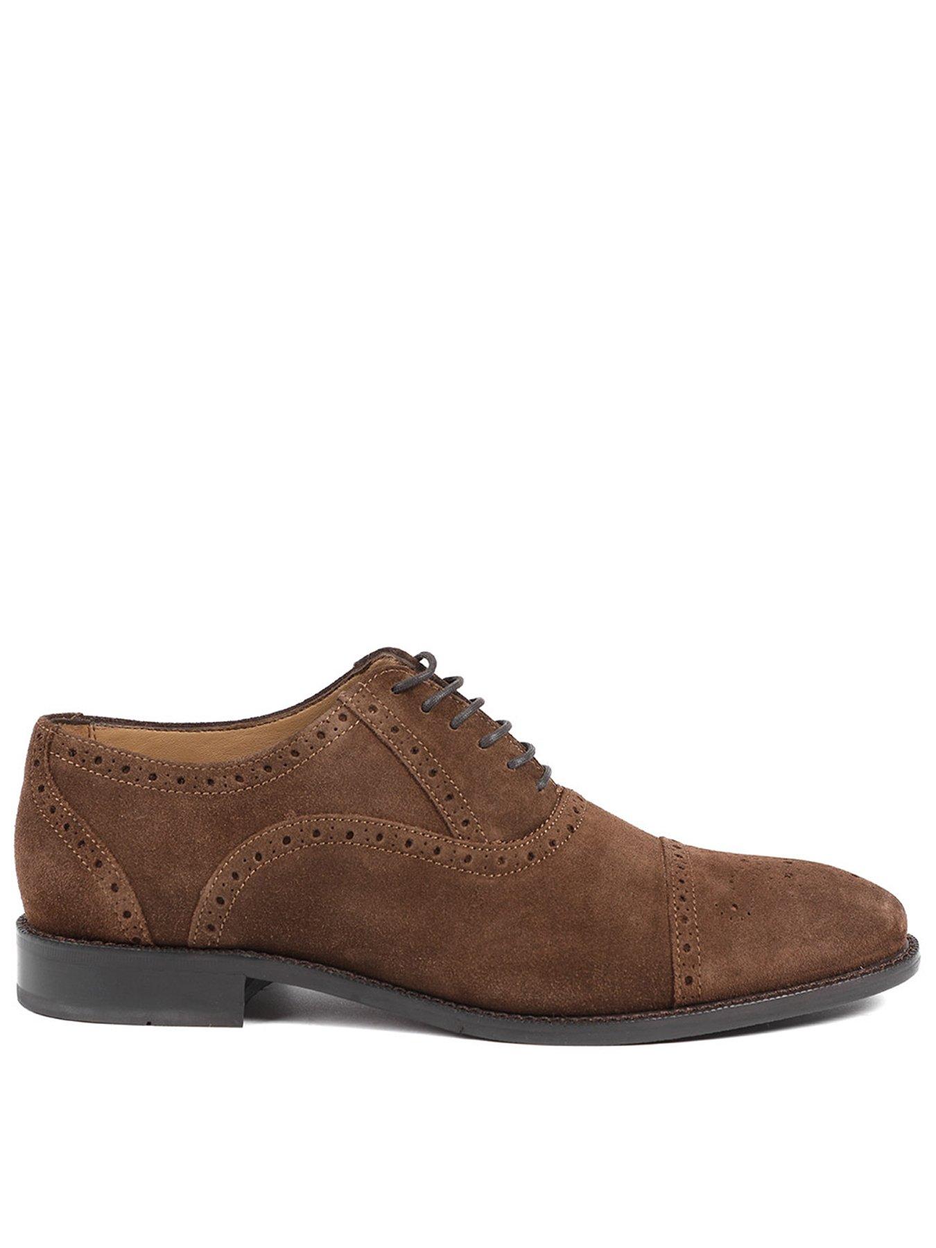 Jones Bootmaker Jones Bootmaker Maynard Lace Up Shoes - Brown Suede