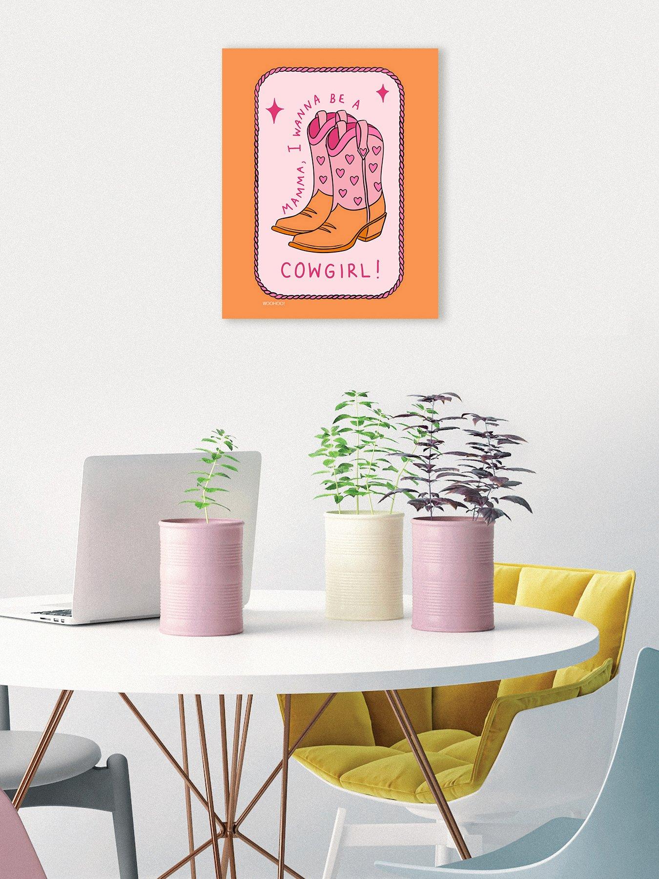 The Art Group MANDI WELTON - WOO HOO PRINTS (COWGIRL!) 40X50